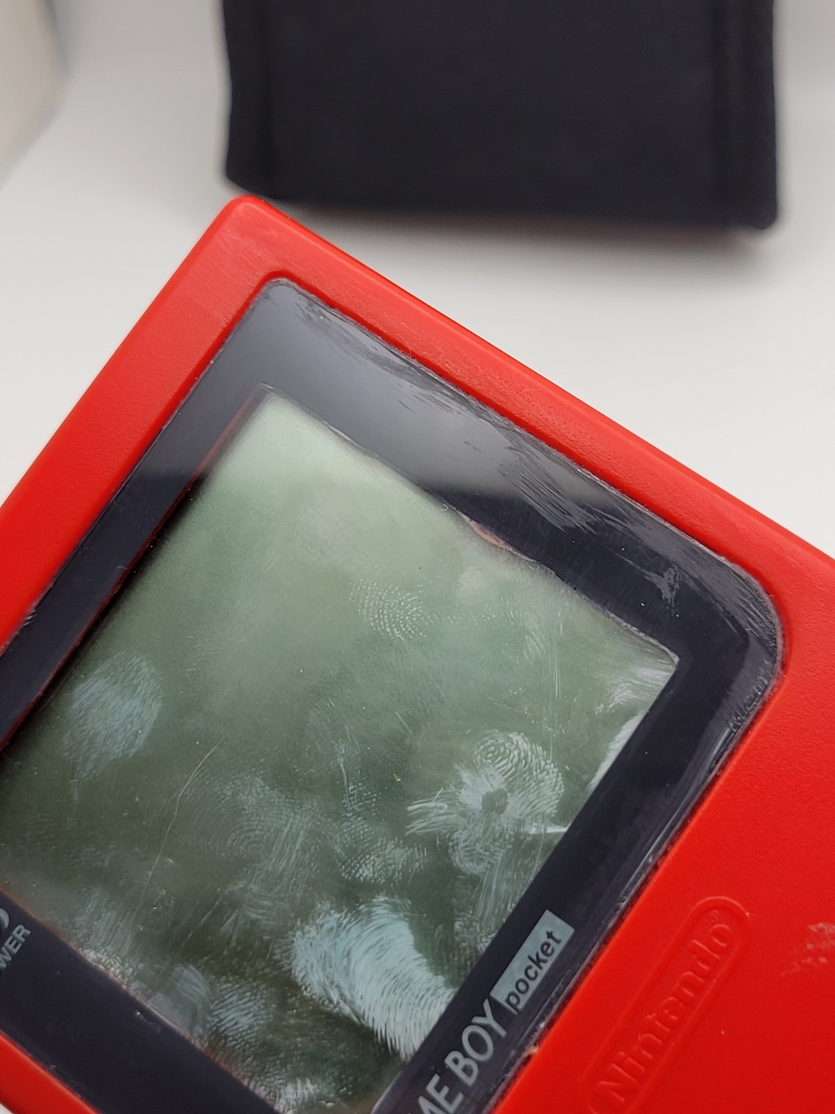 AS IS-Game Boy Pocket Console (MGB-001 / Red) GameBoy – With Case – Read