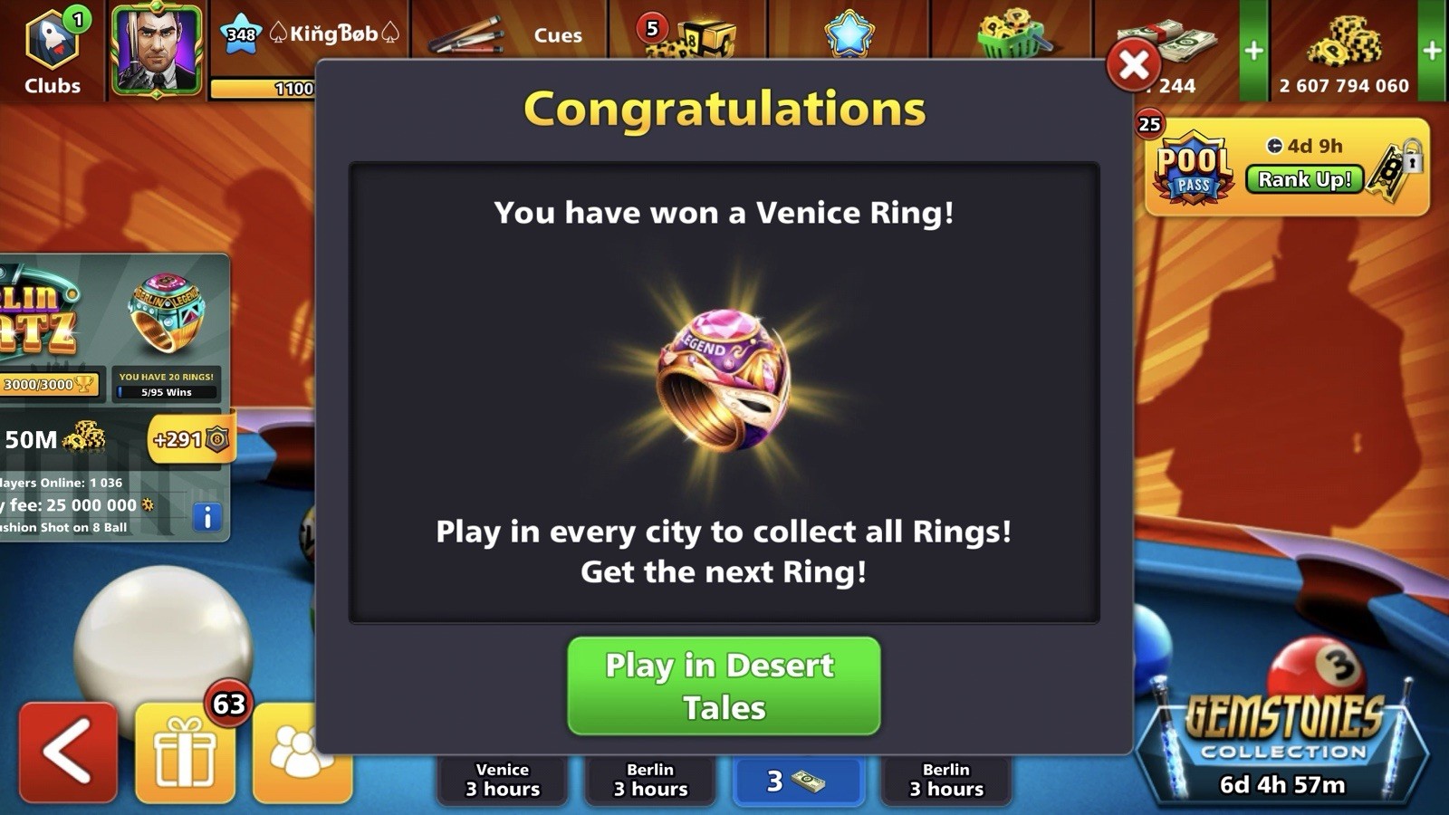 8 Ball pool 1 Billion Increase