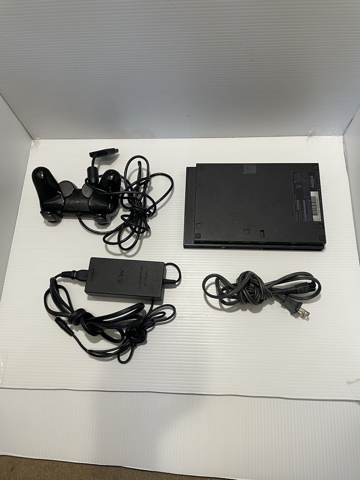 Sony PlayStation 2 Slim PS2 SCPH-90001 Black NTSC-U/C 480p Bundle