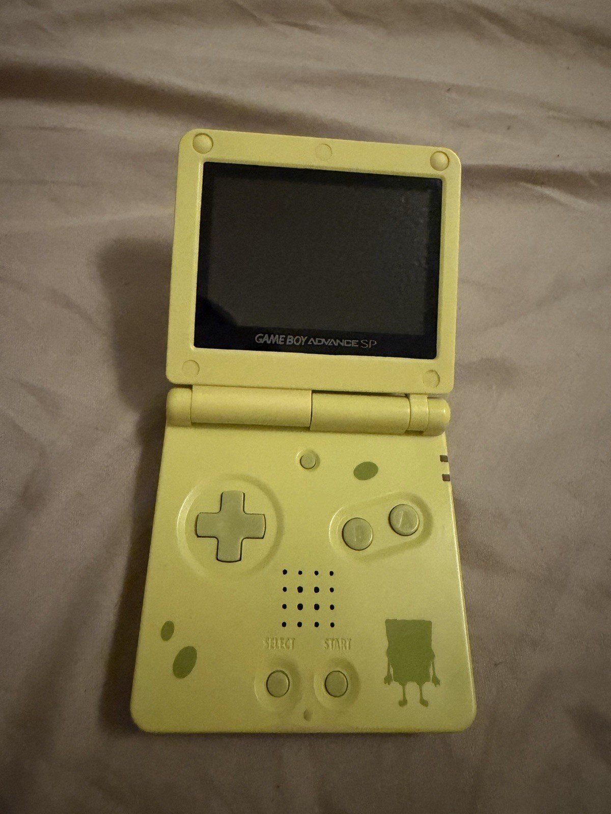 Nintendo Game Boy Advance SP Handheld System AGS-101 Spongebob Edition Console!