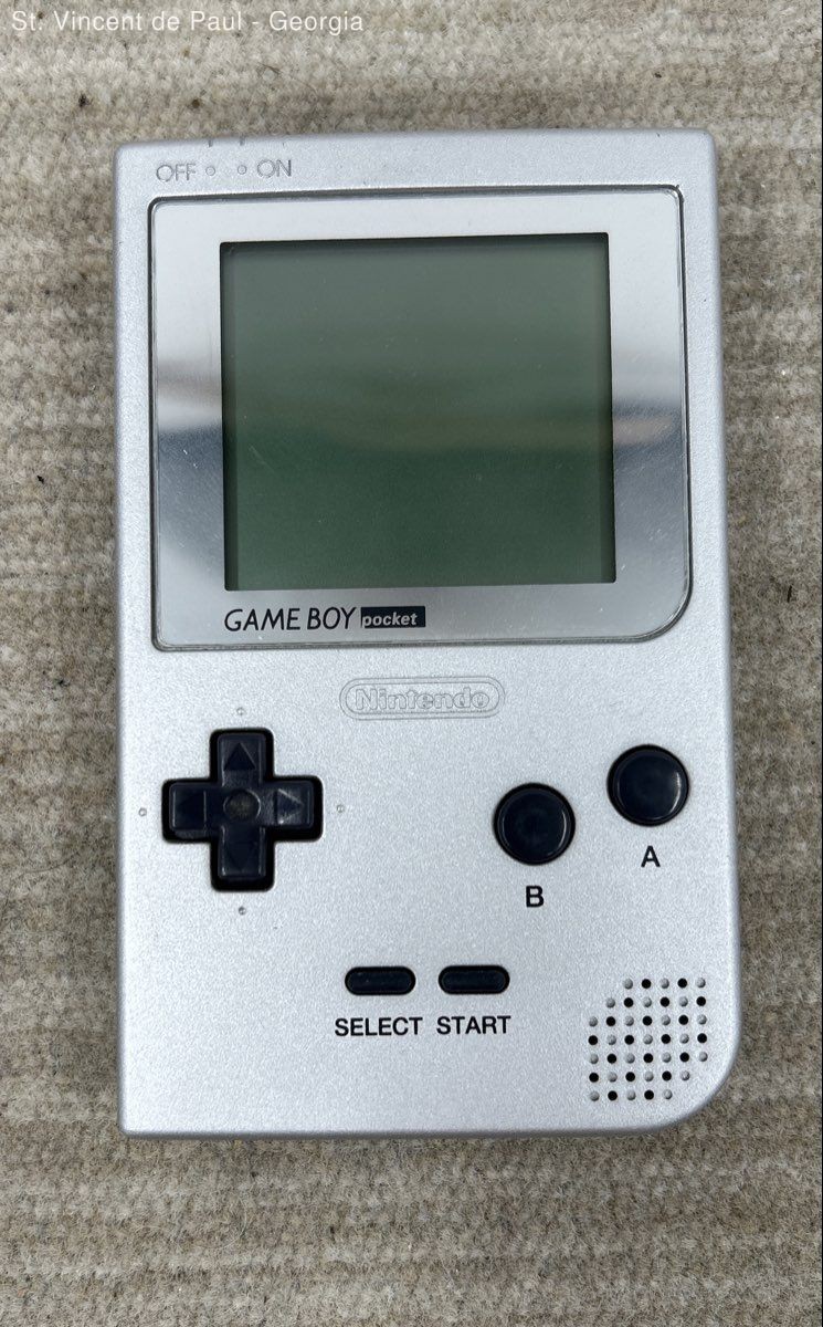 Game Boy Pocket Silver Console CIB w/ Clear Retail Box Hard Case OEM Tested VGC