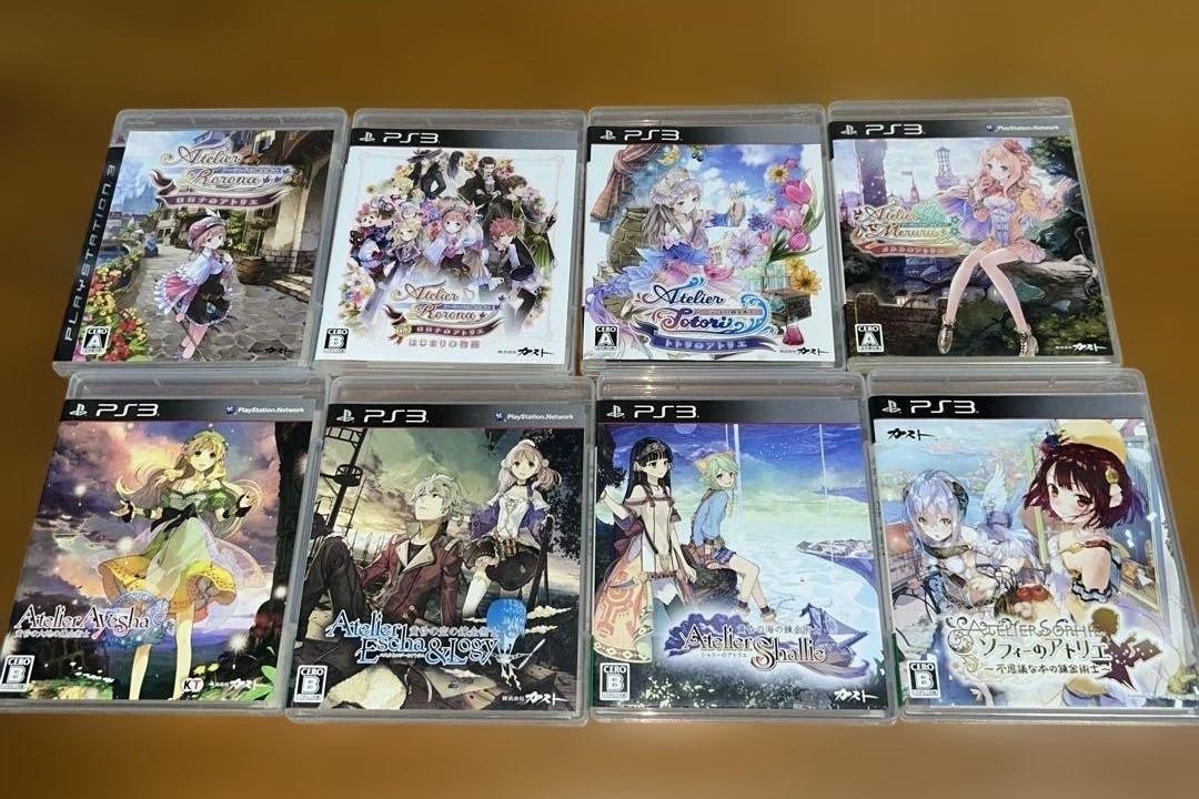 Lot 8 PS3 Atelier Sophie Shin Rorona Totori Meruru Ayesha Escha & Logy Shallie