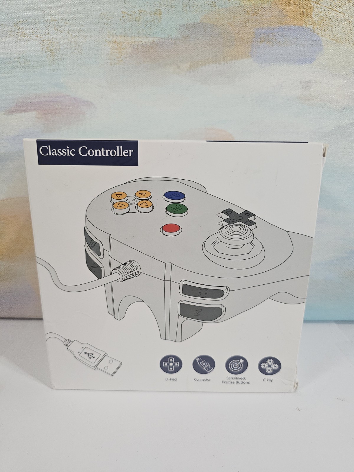 Classic Retro 64 N64 Classic Wired USB Controller Gamepads for PC Grey