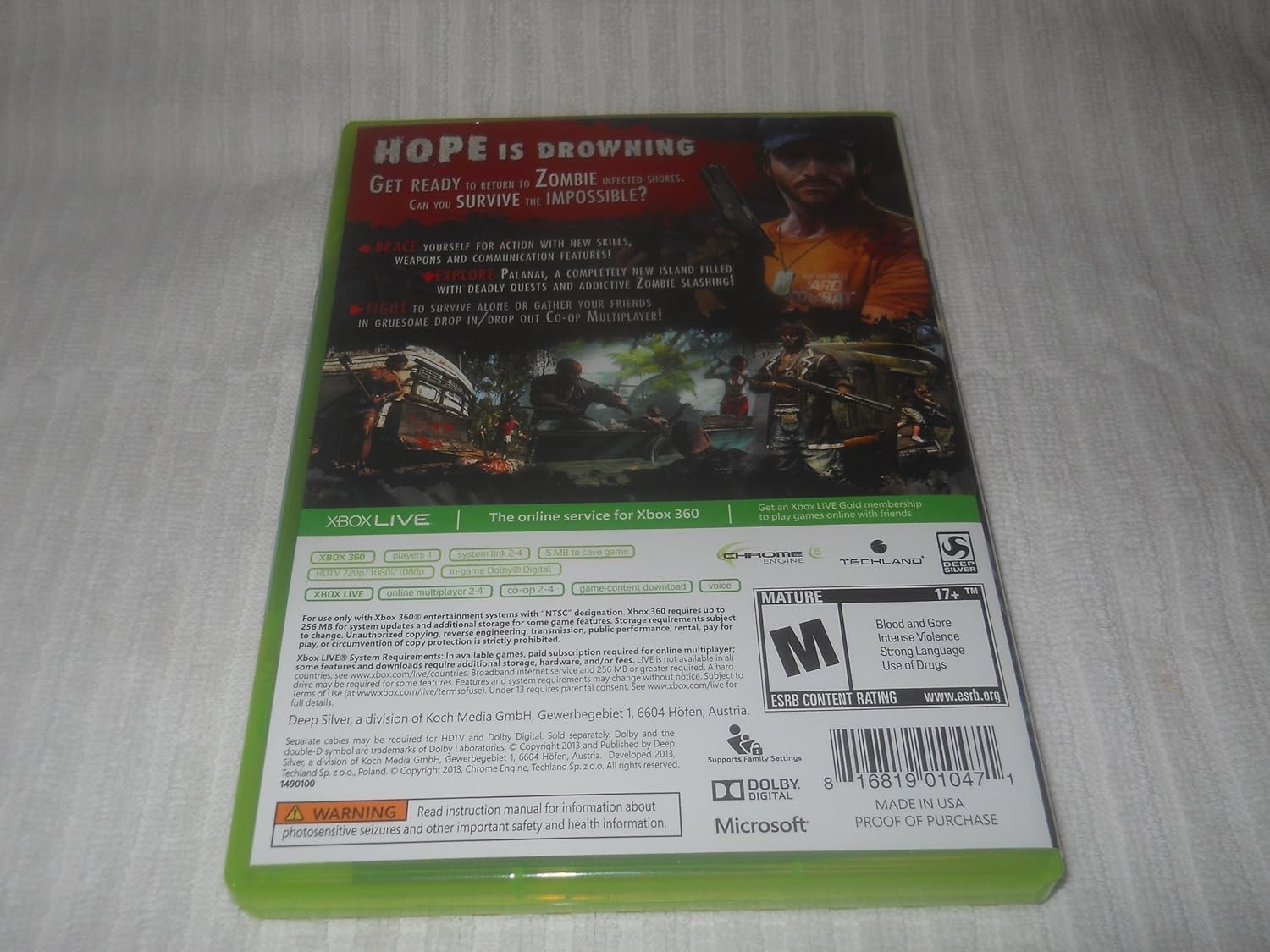 Dead Island Riptide X360 (Microsoft Xbox 360)