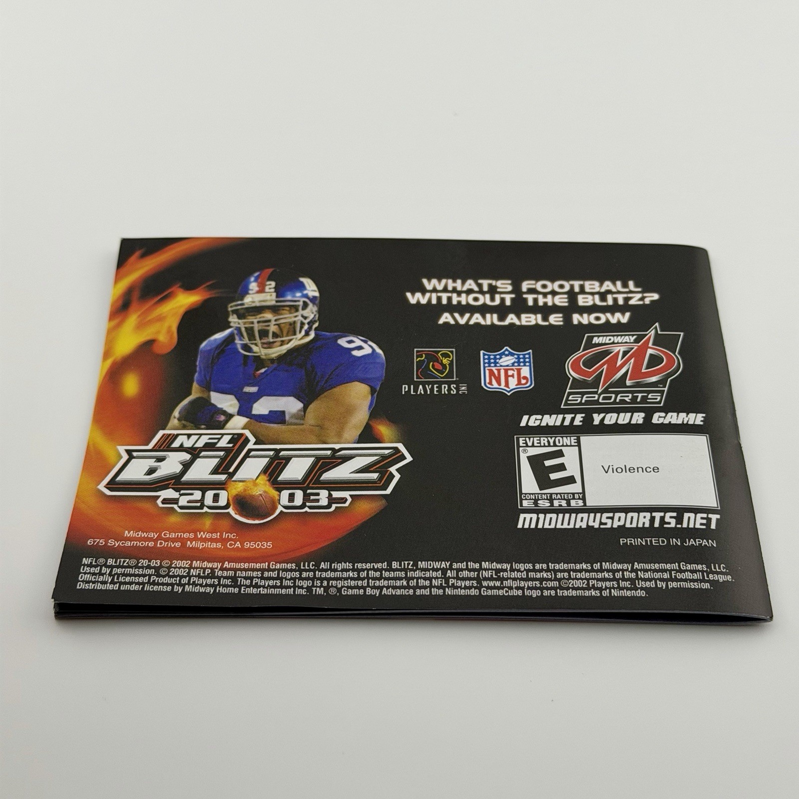 NHL Hitz 2003 Nintendo Game Boy Advance Game Cartridge & Manual Tested !