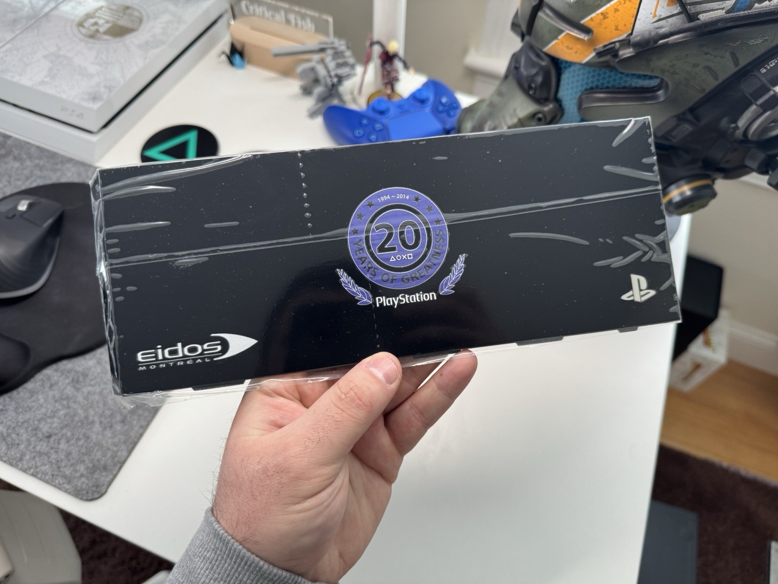PlayStation 4 Face Plate Cover Eidos 20th Anniversary Cover Rare Developer Only