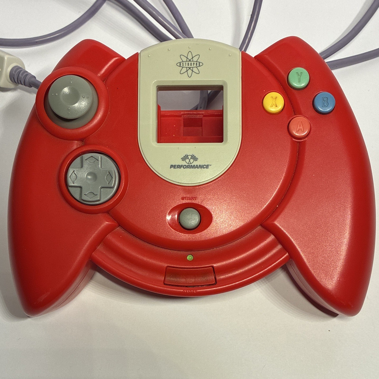 Performance DC Shooting Star Wired Controller w/ Memory Card Slot Red/Gray