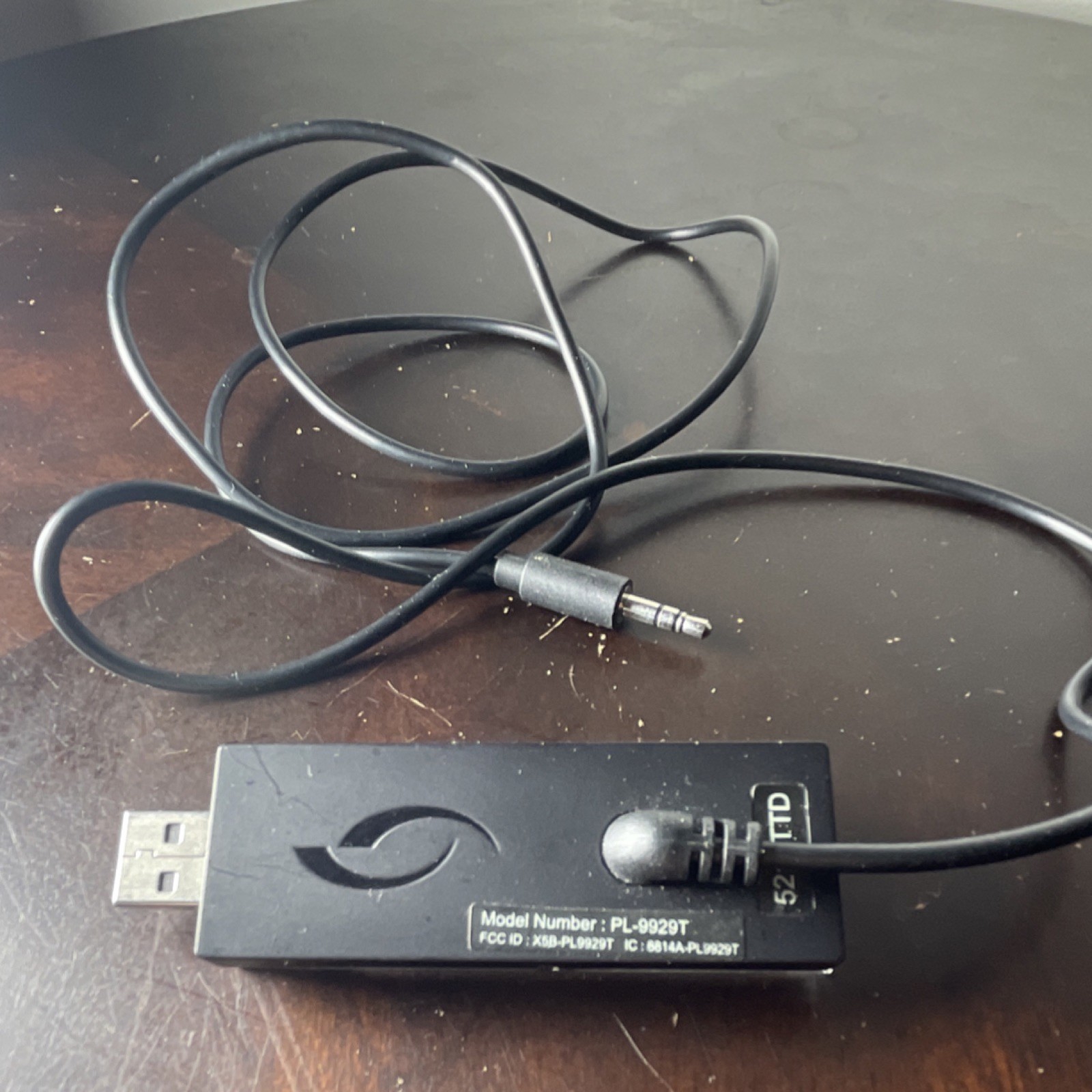 Afterglow PL-9929T USB Audio Adapter Black with 3.5mm Jack