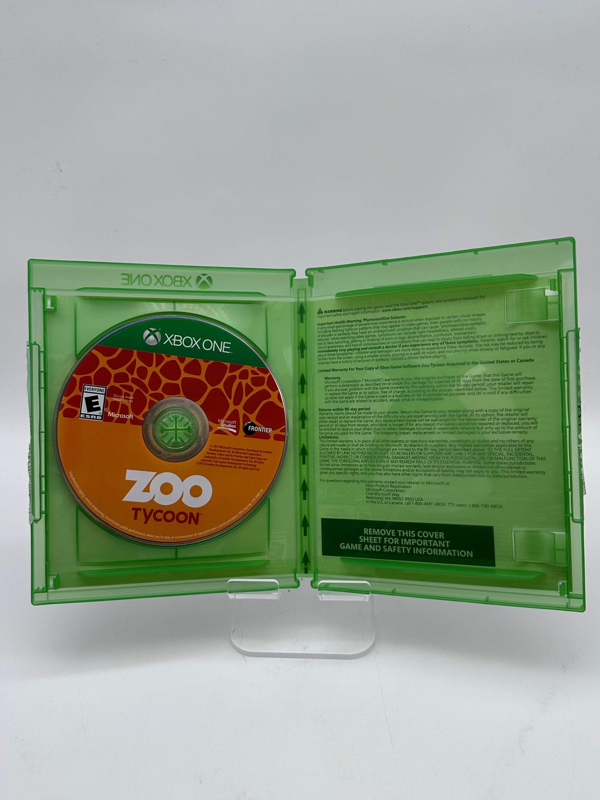Zoo Tycoon Xbox One w/ Case