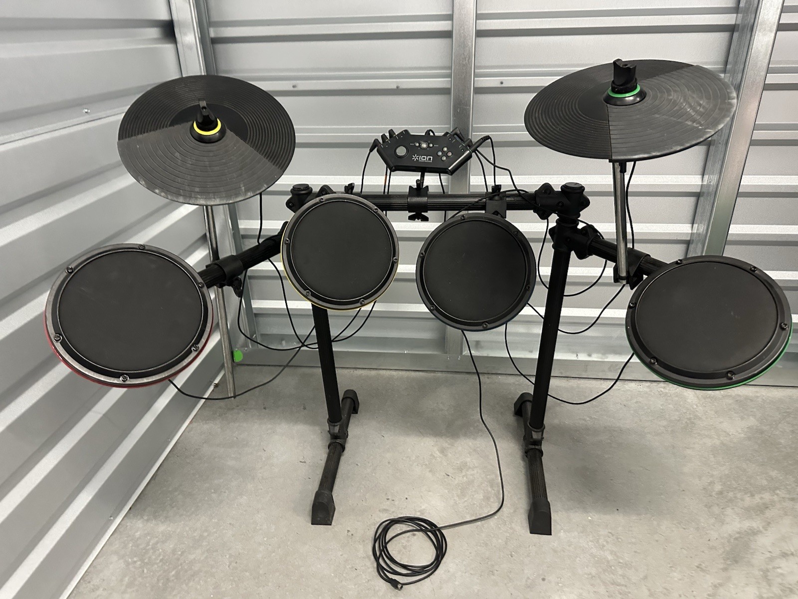 ION Drum Rocker Premium Drum Kit Xbox 360 Rock Band 2 3 – Read Description