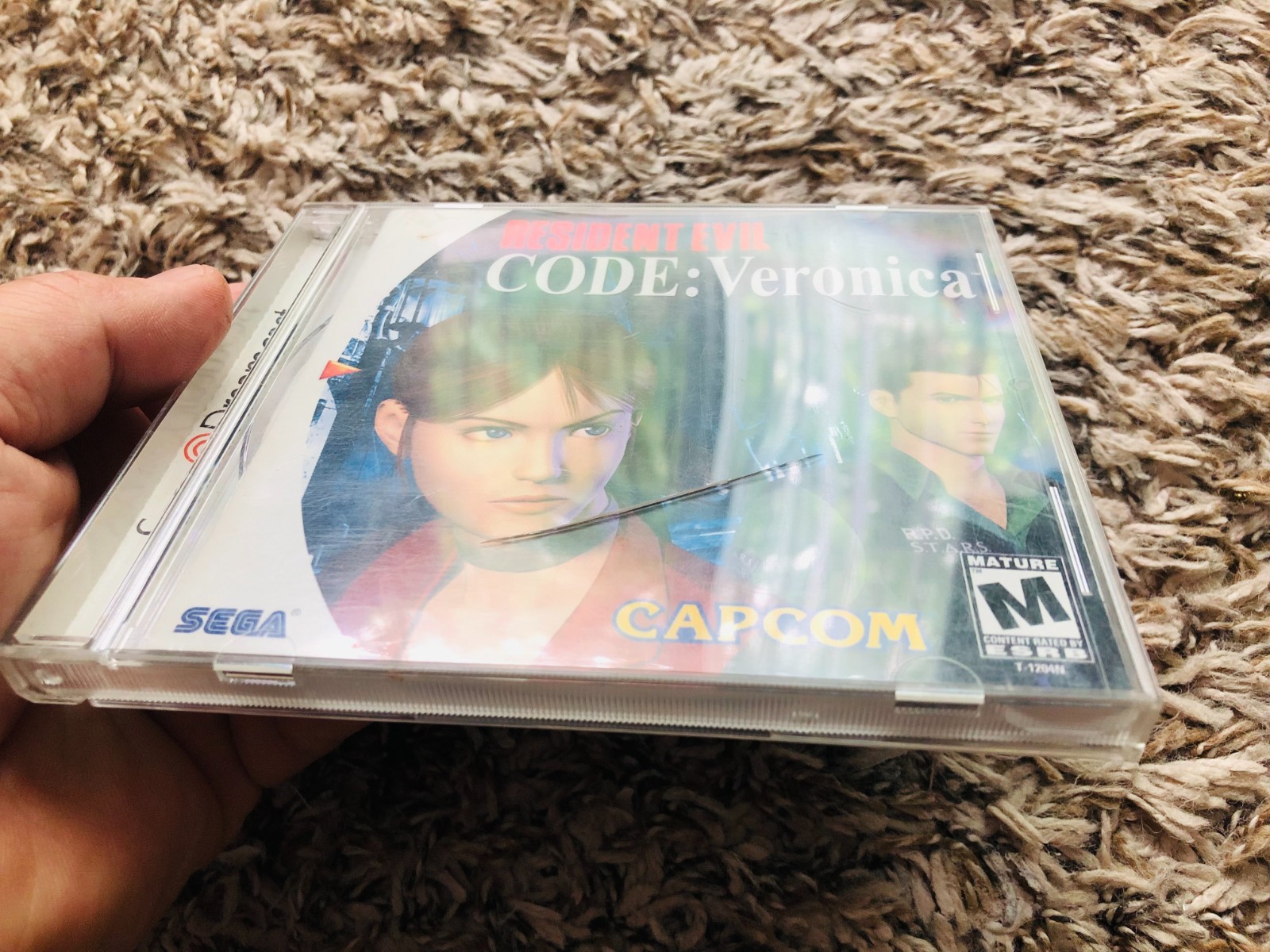 Resident Evil CODE: Veronica (Sega Dreamcast, 2000) Game Case with Manual Only
