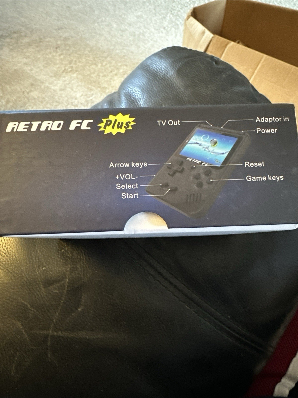 Retro FC Plus 168 in 1 Handheld Game Console Clear Transparent