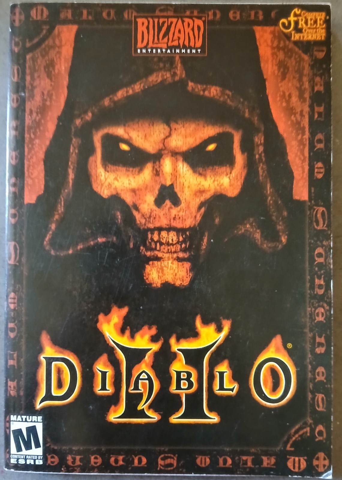 Vintage Diablo 2 PC Big Box Game Manual Book Only Blizzard Entertainment 2000