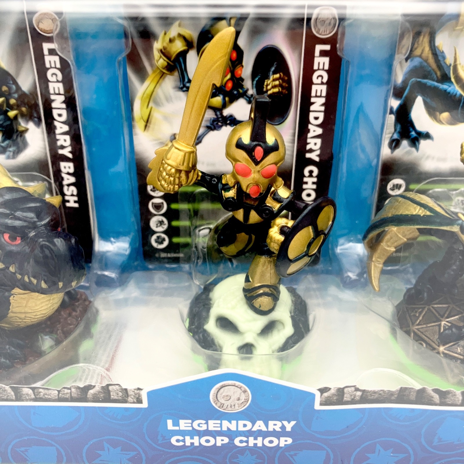 Skylanders Spyros Adventure Legendary Figures 3 Pack Bash Chop Chop Spyro NEW