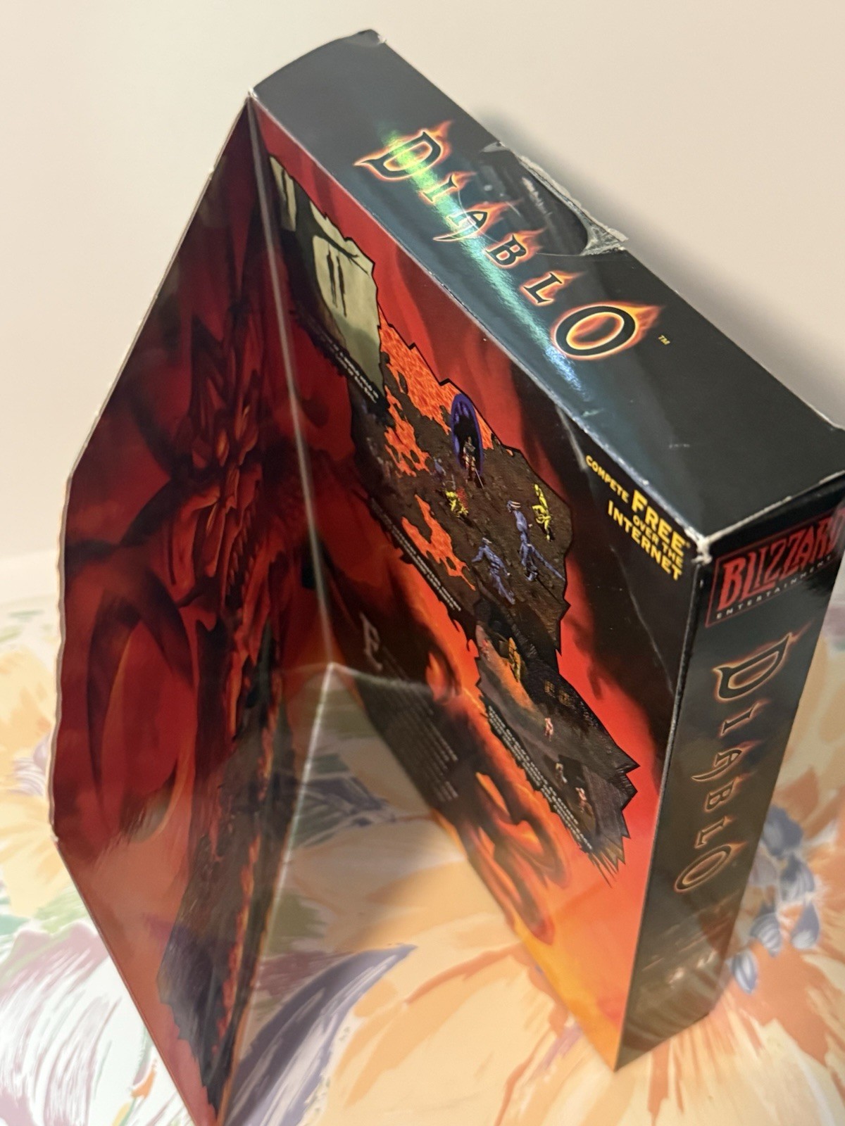 DIABLO BIG BOX Game Instruction Booklet Insert Blizzard Entertainment COMPLETE !