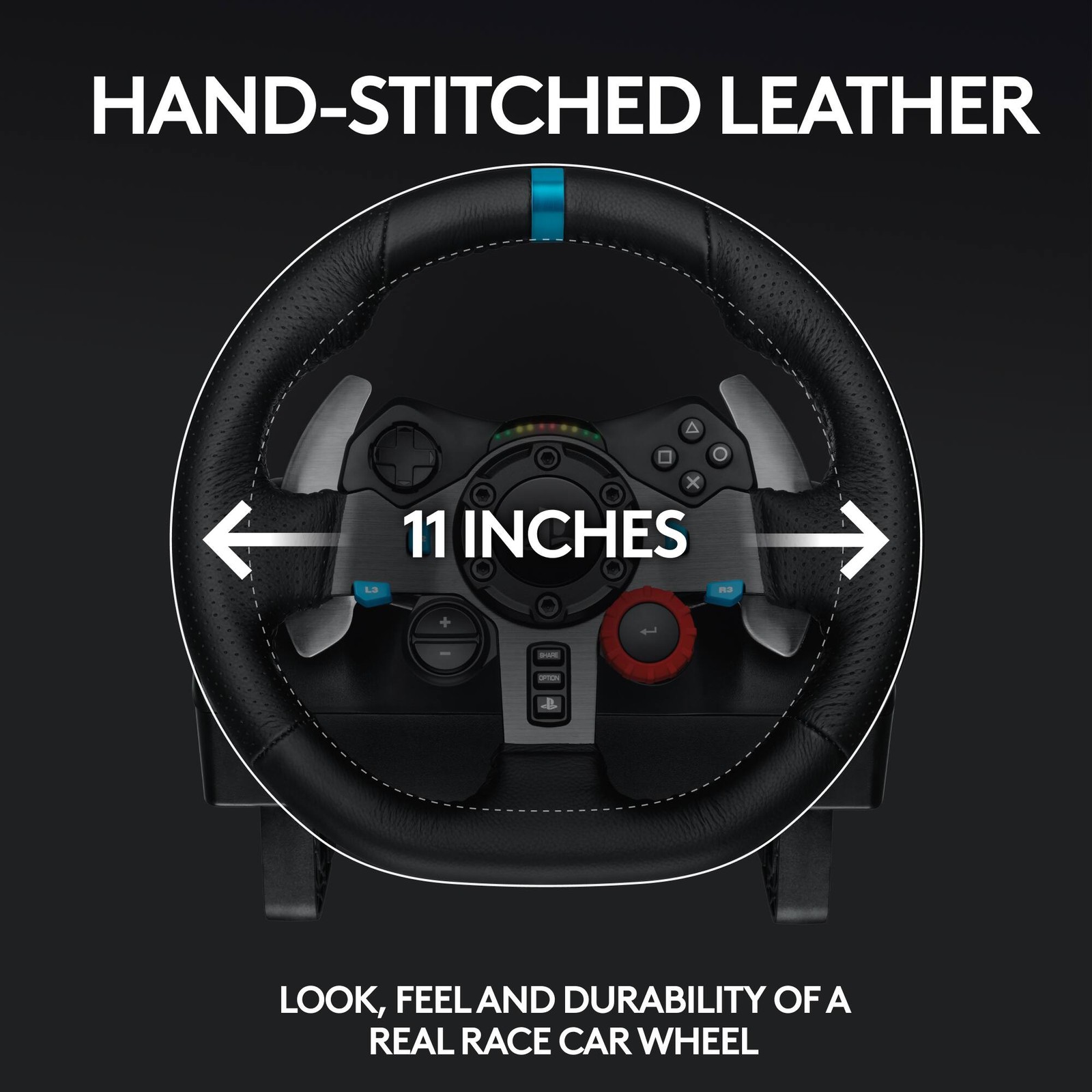 Logitech – G29 Driving Force Racing Wheel and Floor Pedals for PS5, PS4, PC, …