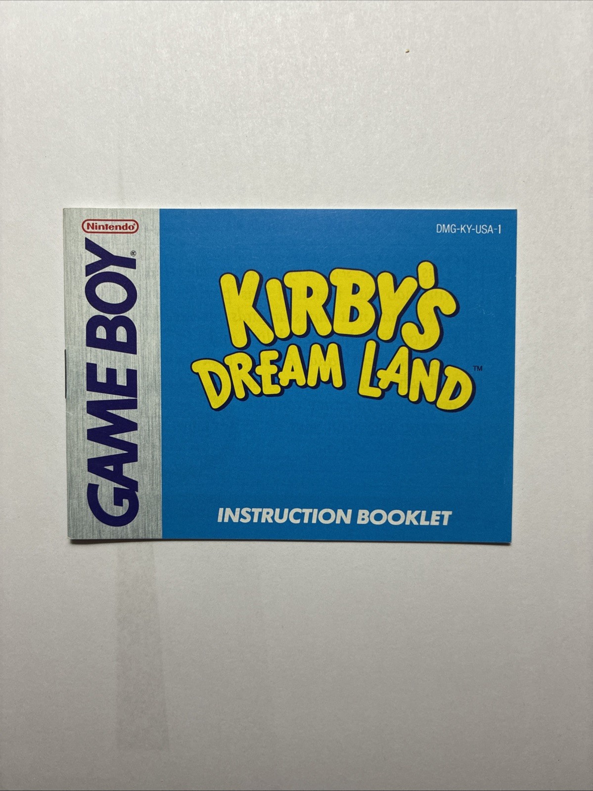 Kirby’s Dream Land Game Boy Manual Only ~ Instruction Booklet ~ DMG-KY-USA-1