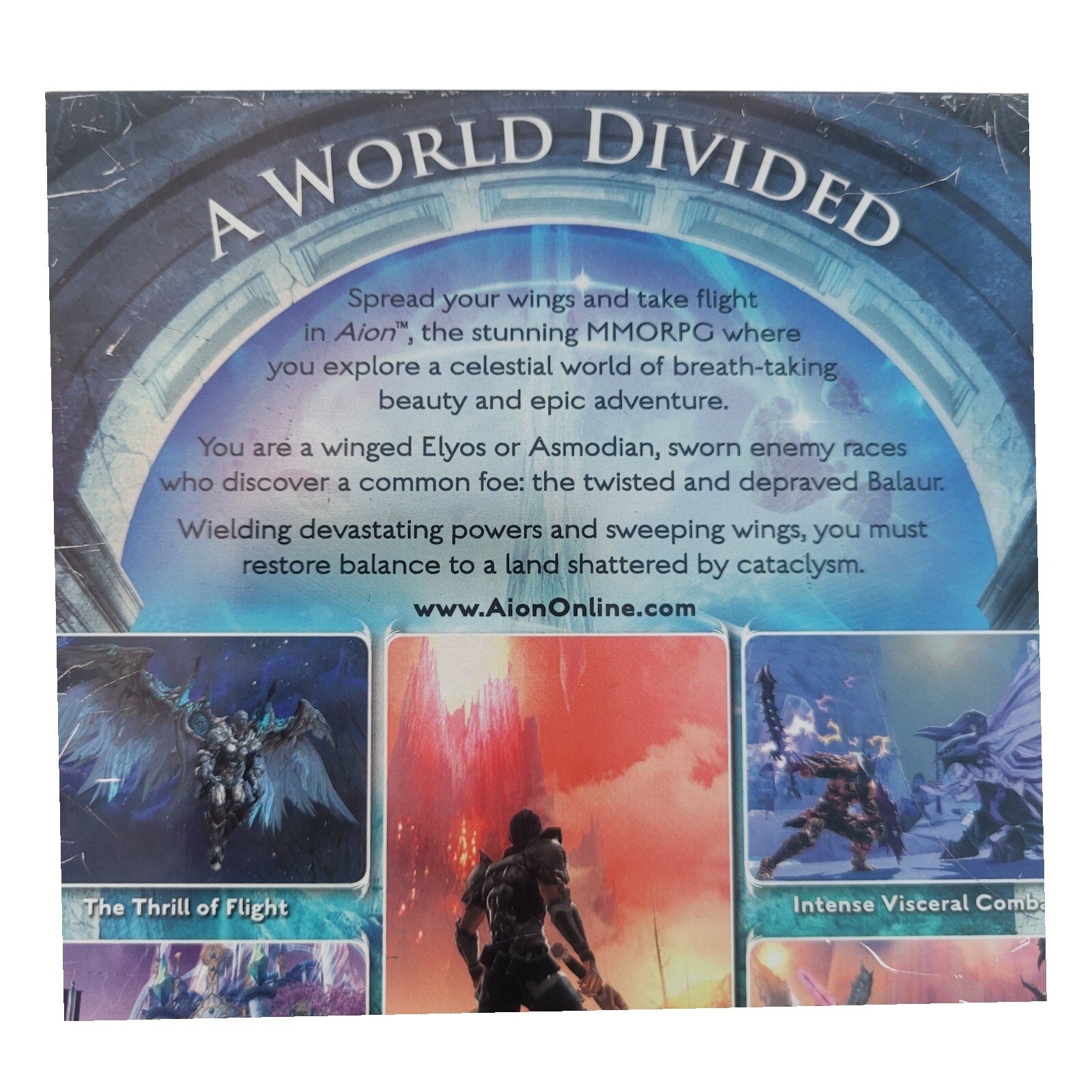 Aion PC DVD-ROM Online Game 2 Disc Manual 2009 CIB NCsoft Alienware TESTED Works