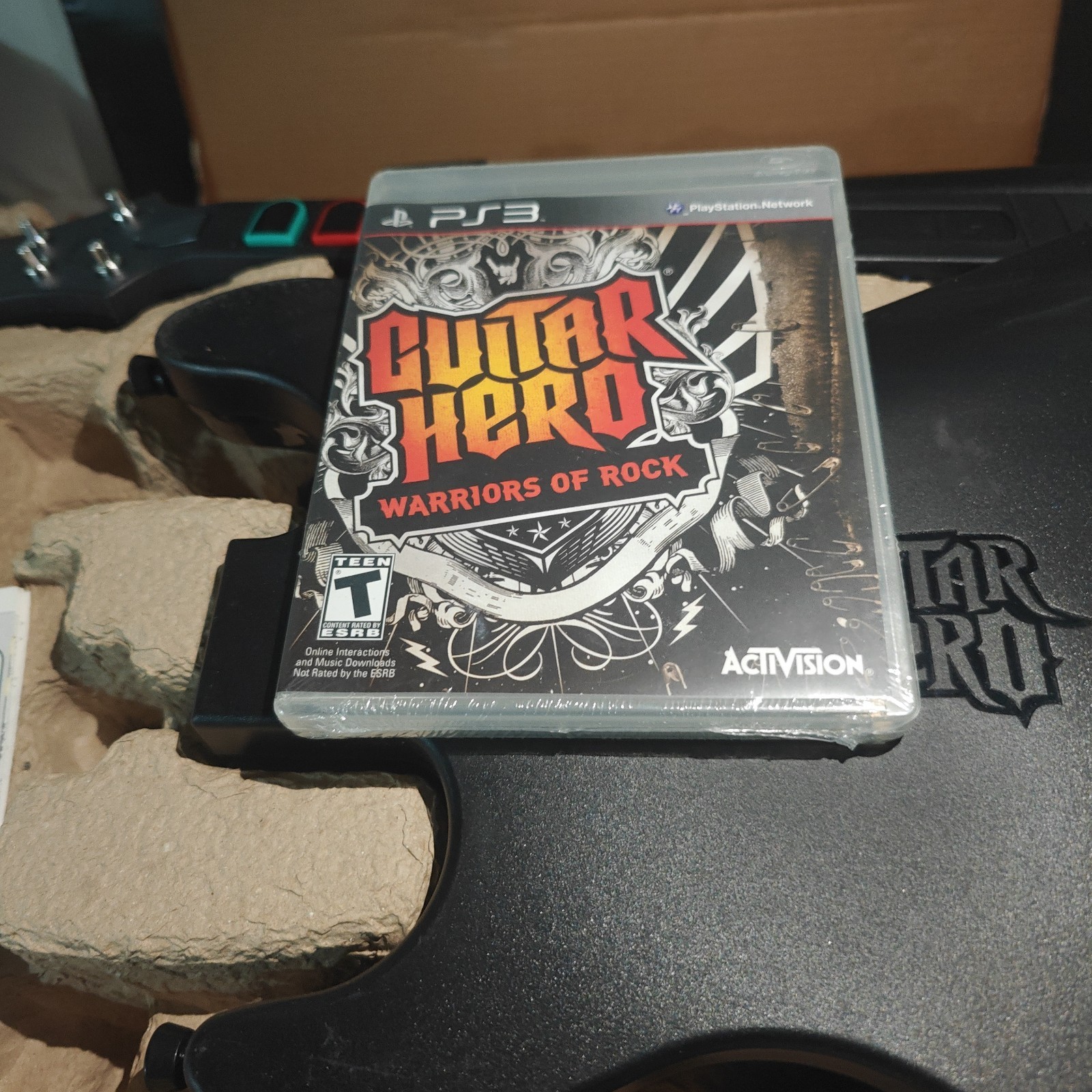 PS3 Guitar Hero WARRIORS OF ROCK Super Bundle Band playstation 3 New Open Box