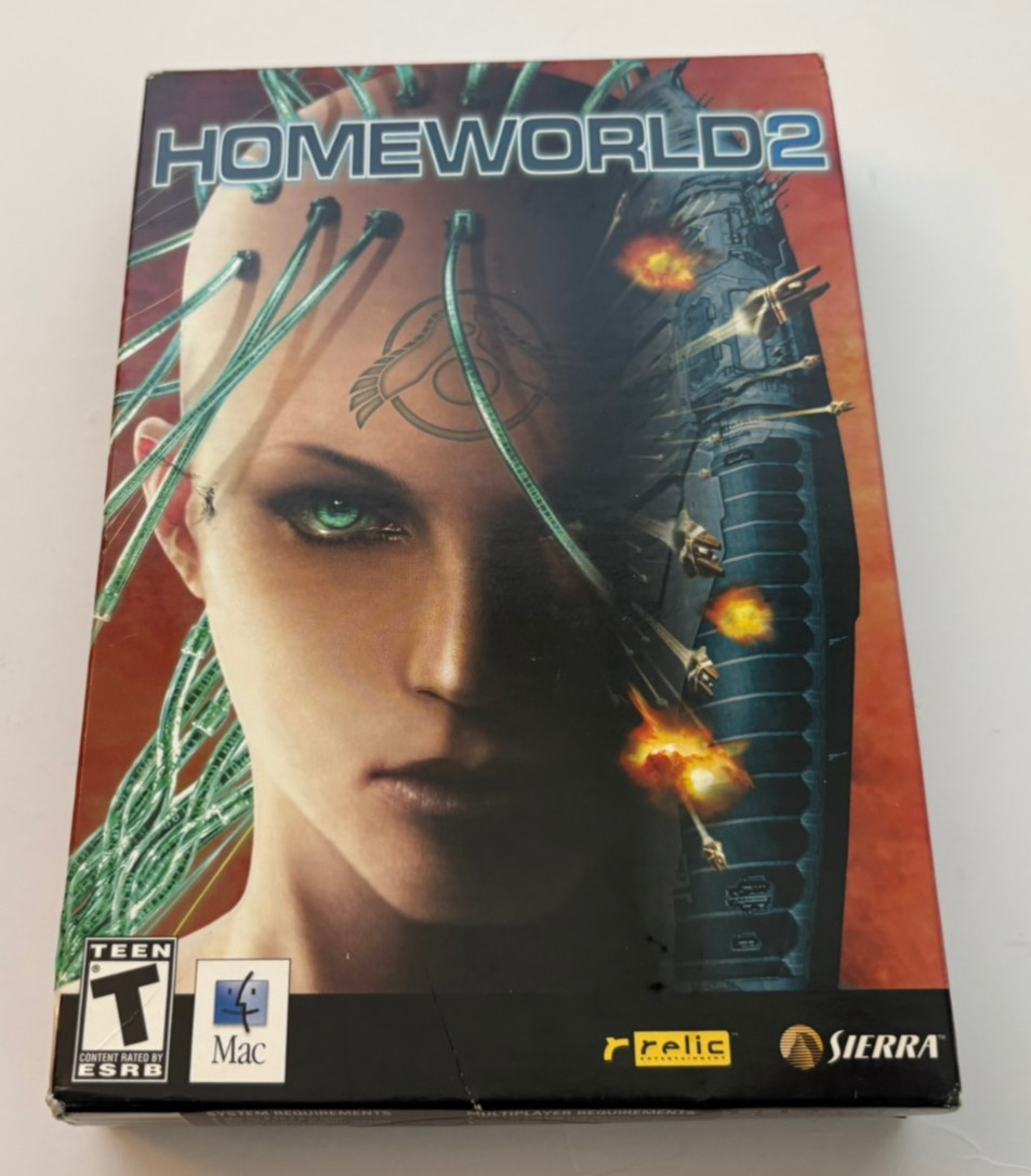 Homeworld 2 (2004) MAC Apple Macintosh Sierra Aspyr Relic Small Box Game