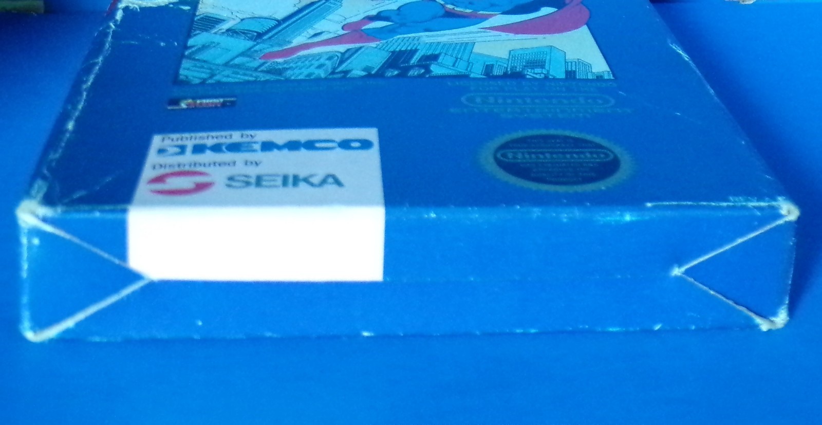 Superman Nintendo Entertainment 1988 NES DC Comics Kemco Box, Cart & Dust Cover