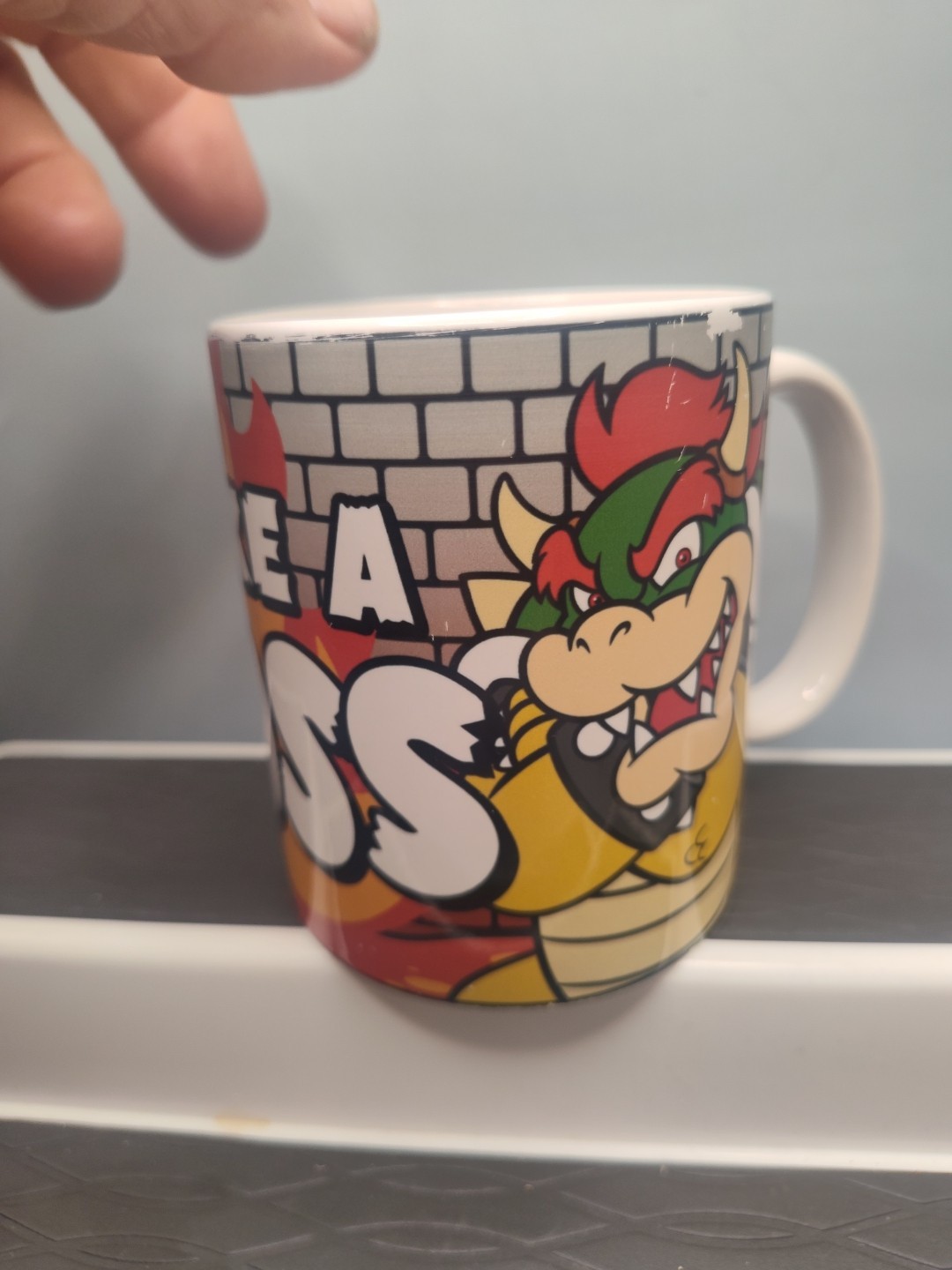Super Mario Bros “Like A Boss” Bowser 16 oz Ceramic Mug Licensed Nintendo