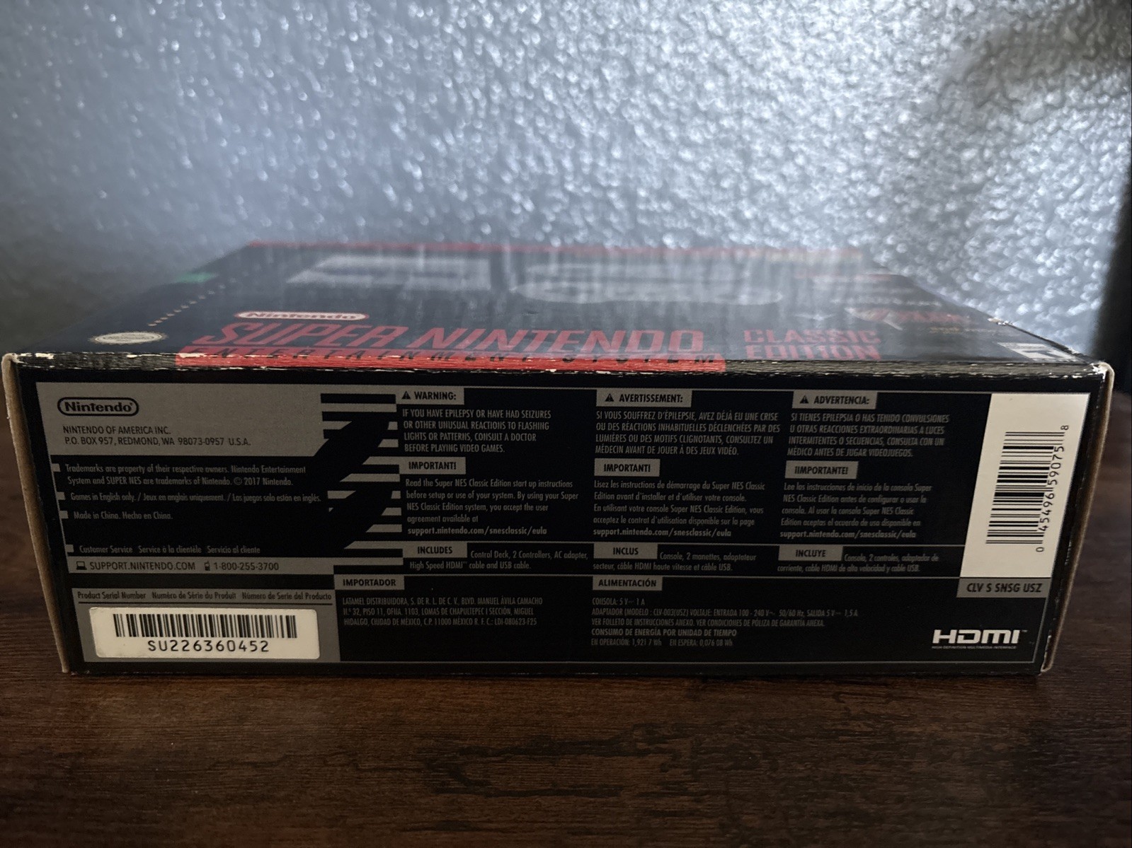Nintendo Super NES Mini Classic Edition Control Deck – Gray