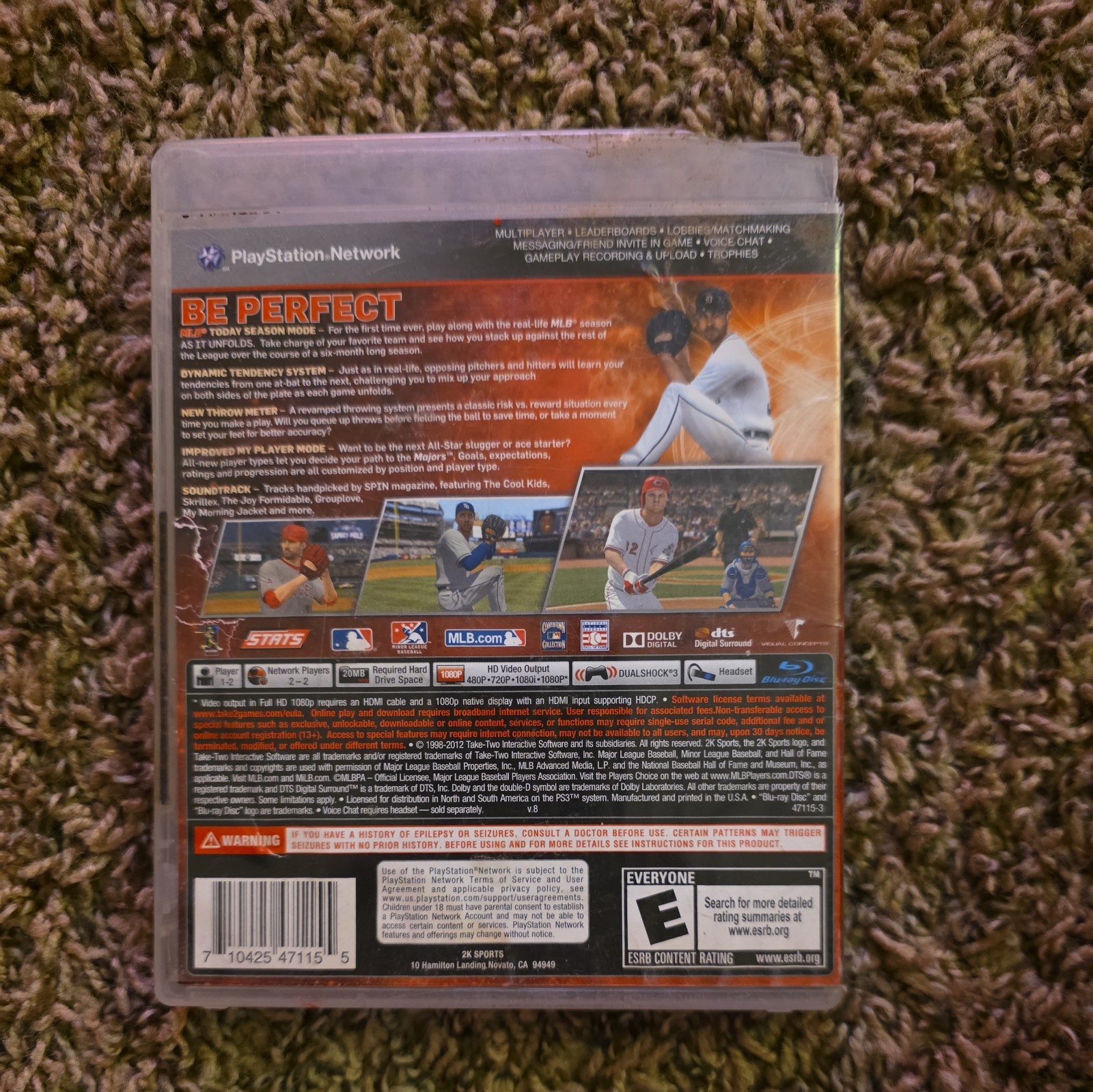Major League Baseball 2K12 (Sony PlayStation 3, 2012)