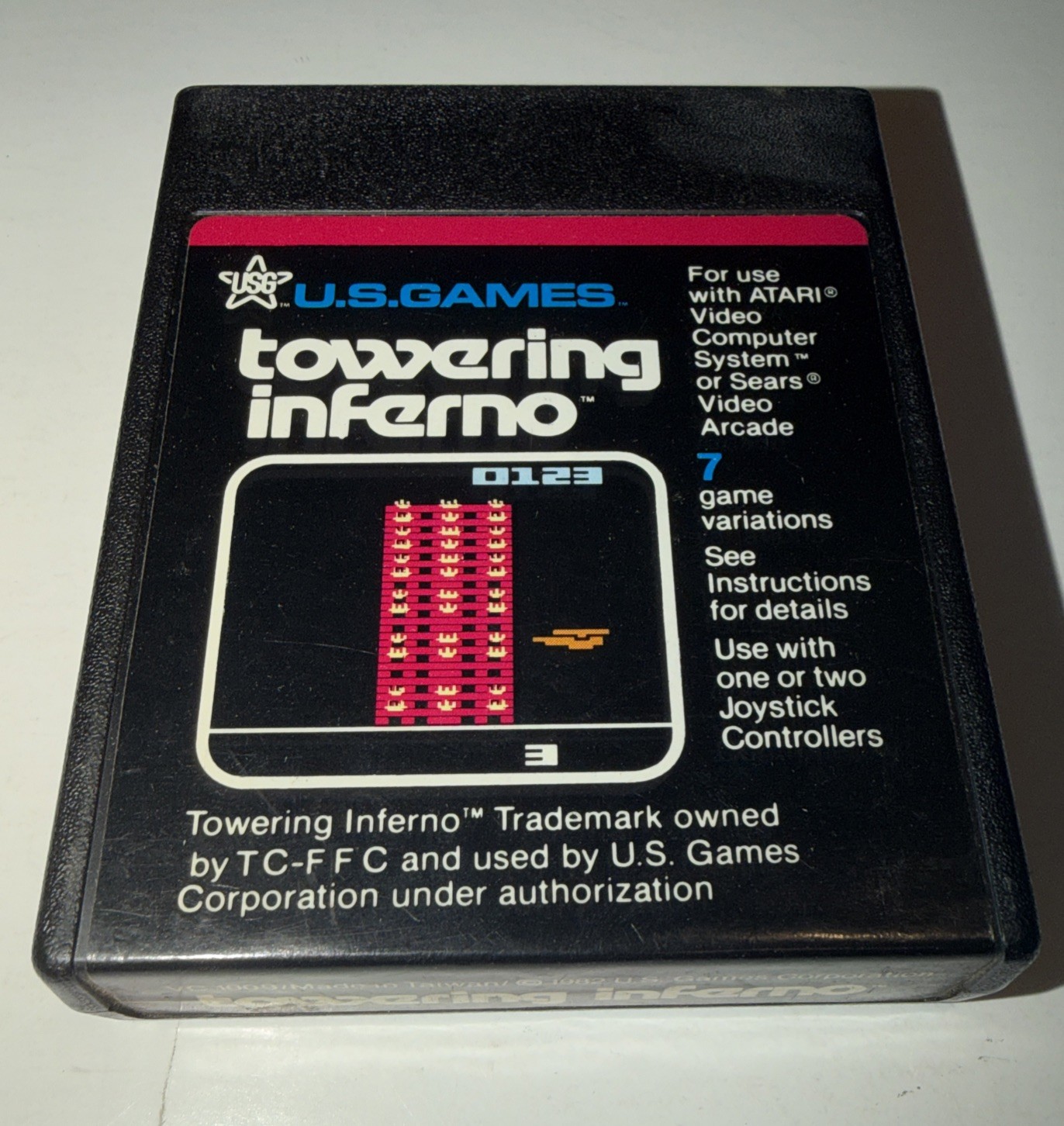 Commando Raid / Space Jockey / Towering Inferno /Word Zapper(Atari 2600)Lot of 4