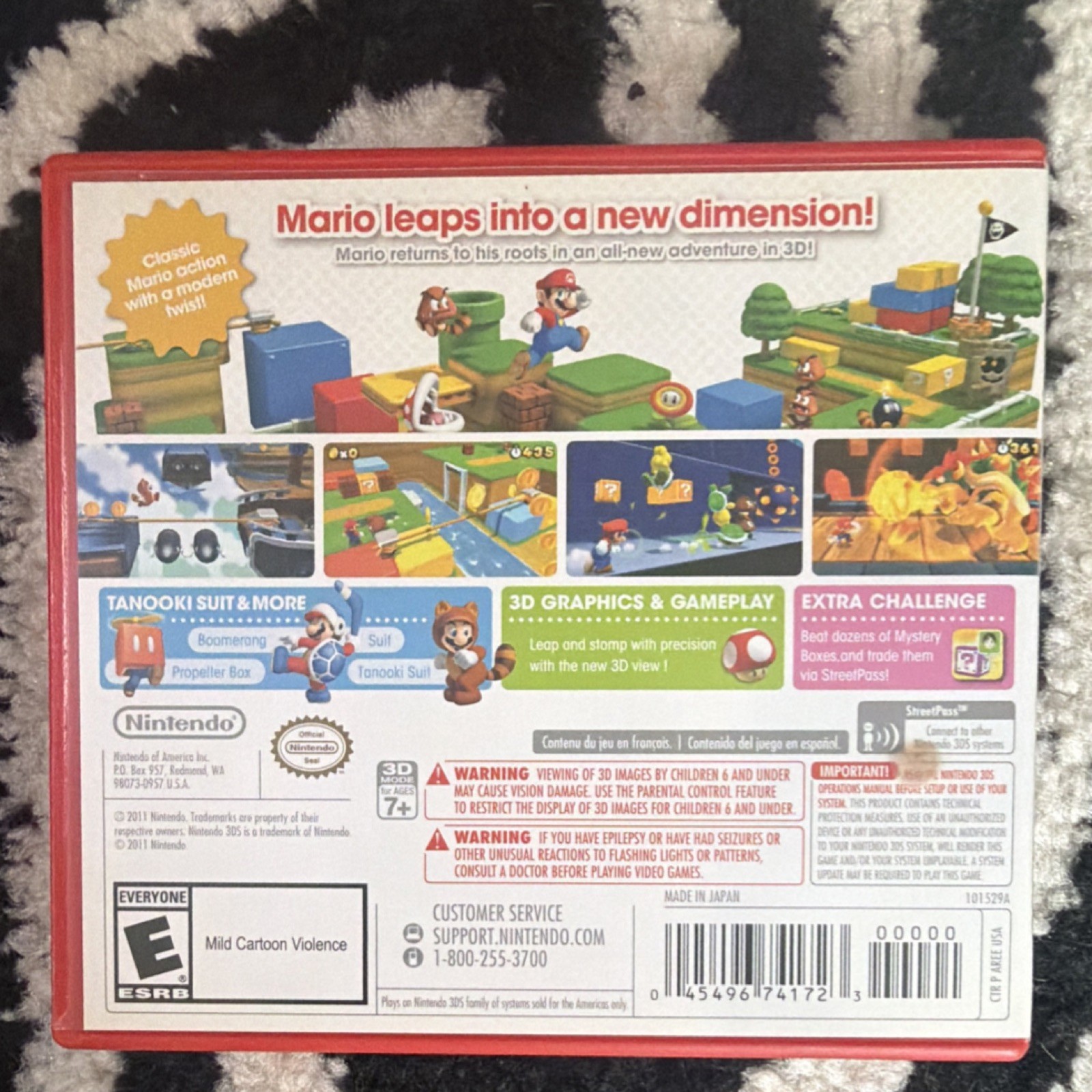 Nintendo Super Mario 3D Land Nintendo 3DS Platformer CIB