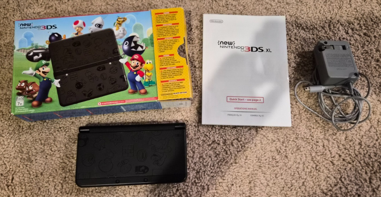 New Nintendo 3DS Super Mario IN BOX, 3DS XL New Super Mario Bros 2, DSi, XL, 2DS