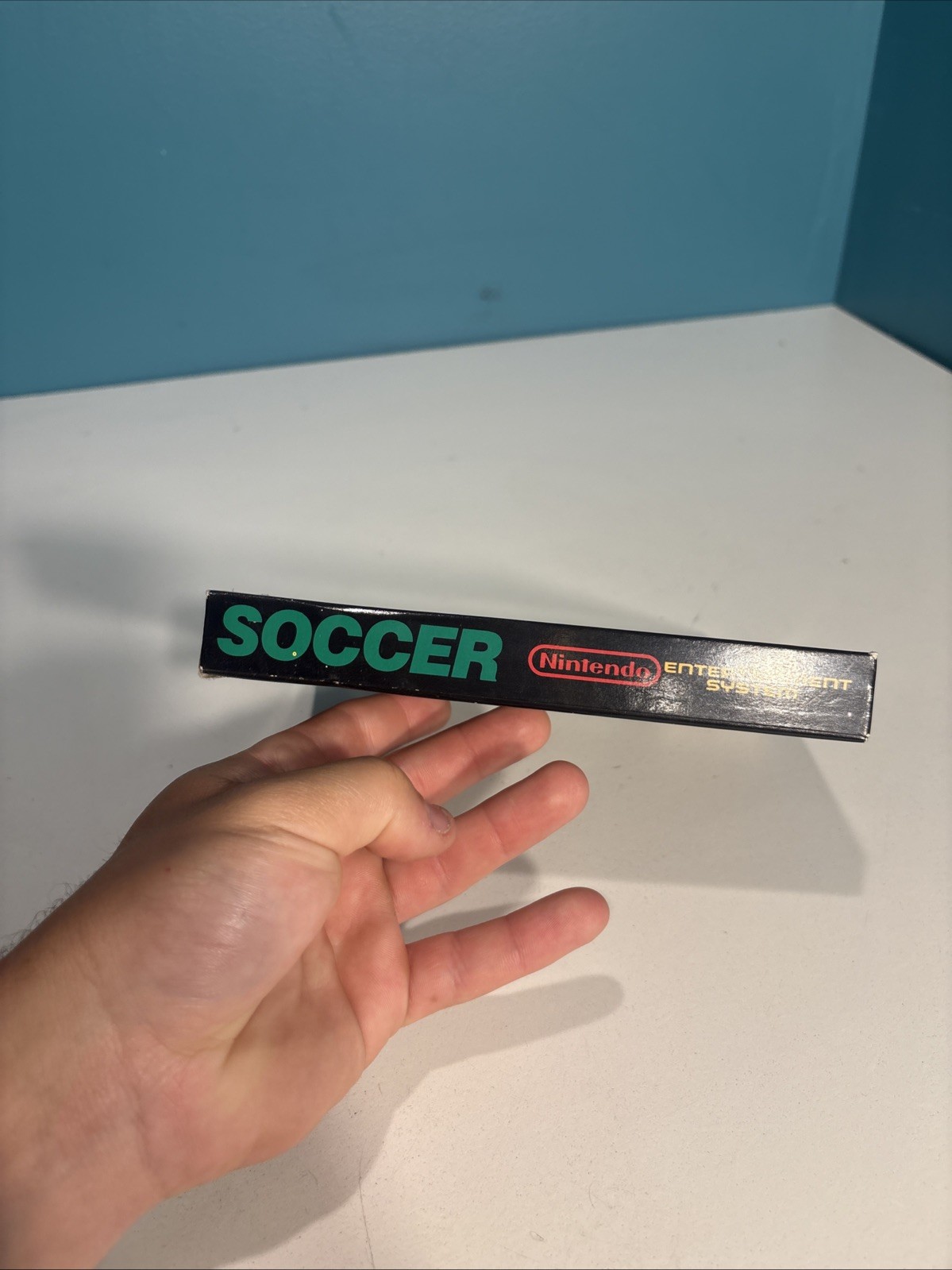 Soccer – Nintendo NES Box Only – Gloss seal 2nd Print Test Market