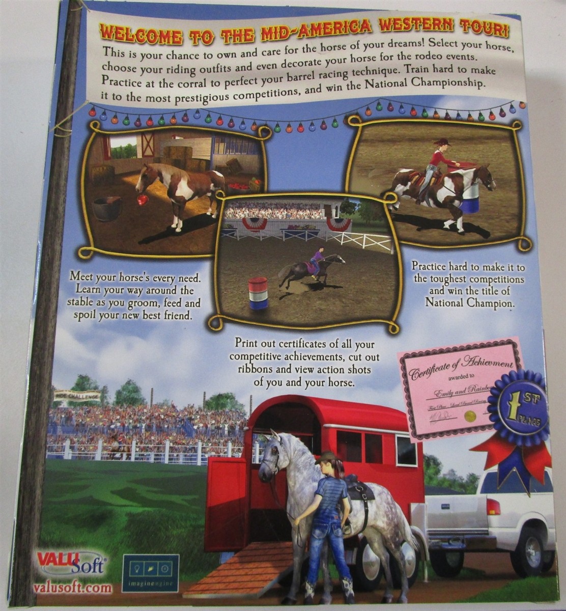 Video Game PC Lets Ride Corral Club NEW SEALED Big Box
