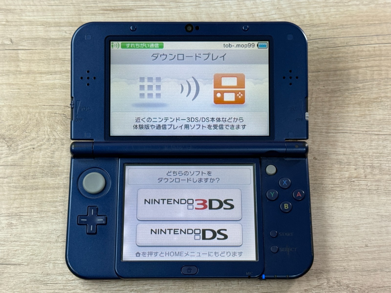 Nintendo New 3DS XL Metallic Blue Console Tested Japan ver R7672