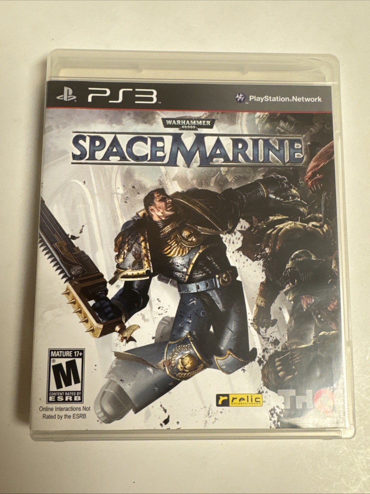 Warhammer 40,000 Space Marine PlayStation PS3 2011 CIB