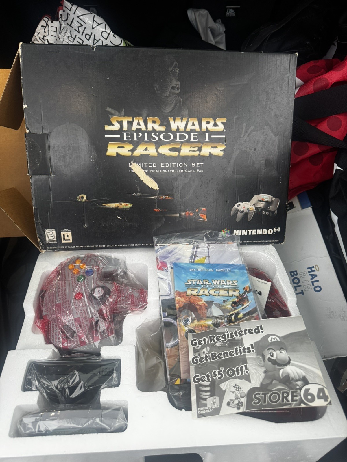 *BRAND NEW* Limited Edition Nintendo 64 StarWars Ep. 1 Racer – Complete Box Set