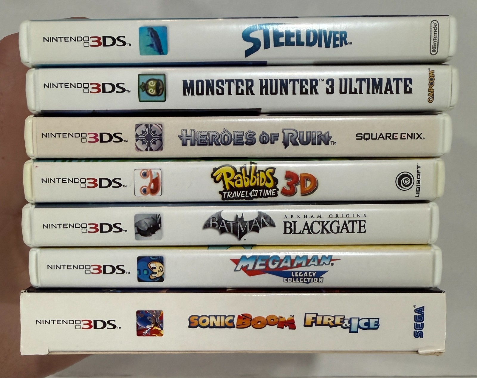 Nintendo 3DS – 7 Game Lot – Sonic Boom Fire & Ice, Batman Arkham Origins, MH3