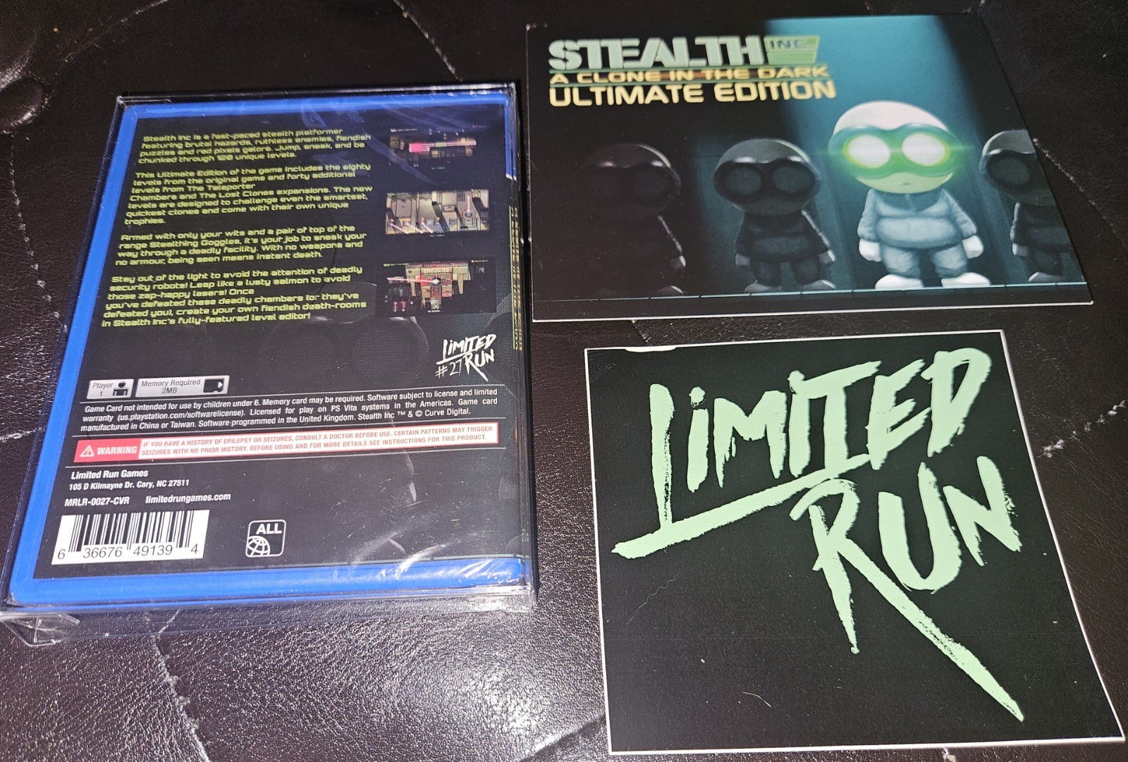NEW SEALED ~ PSVita Limited Run Game Stealth Inc A Clone in the Dark Ult Edition