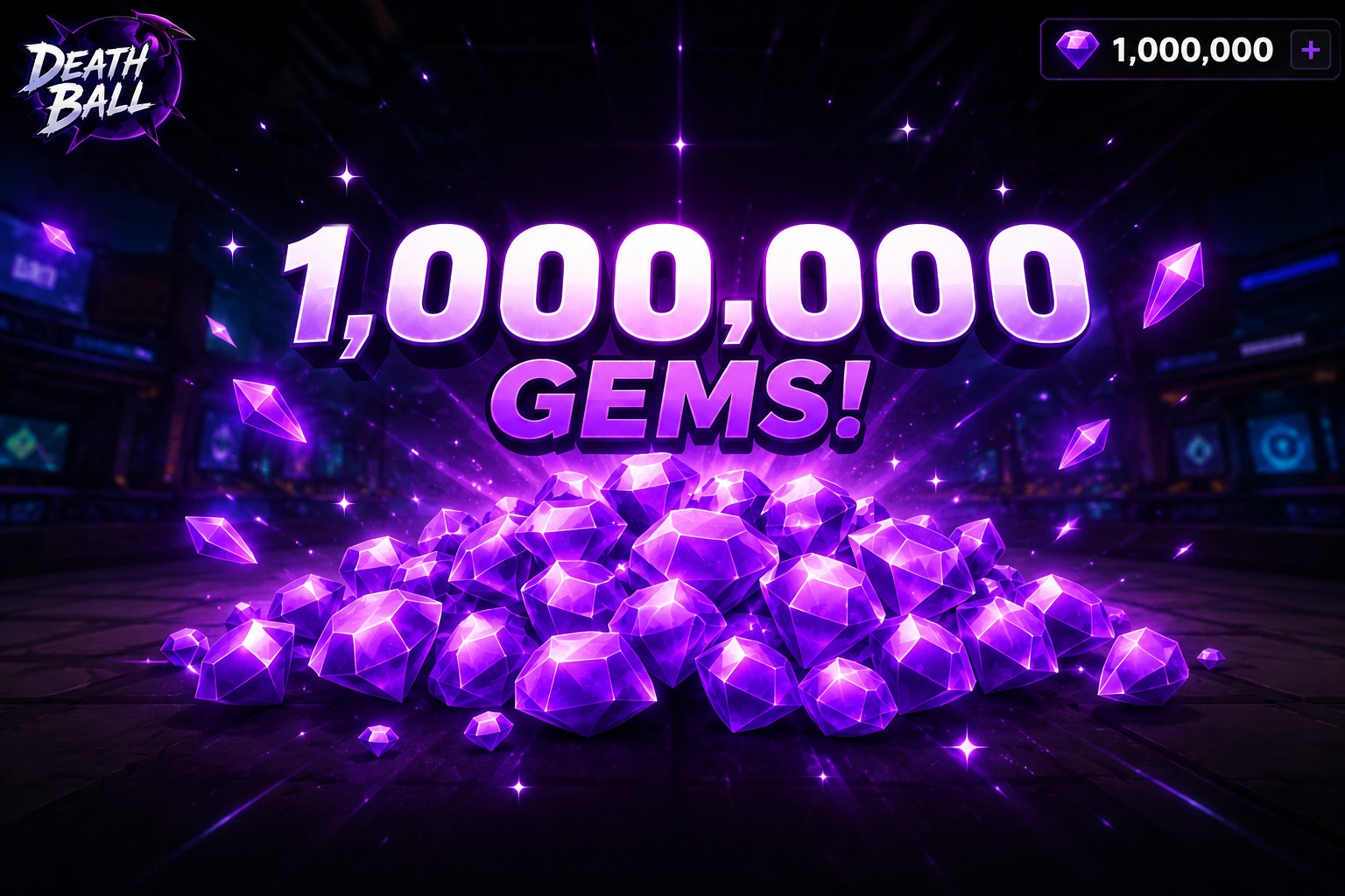 1,000,000 GEMS Death Ball 💎CHEAP・FAST