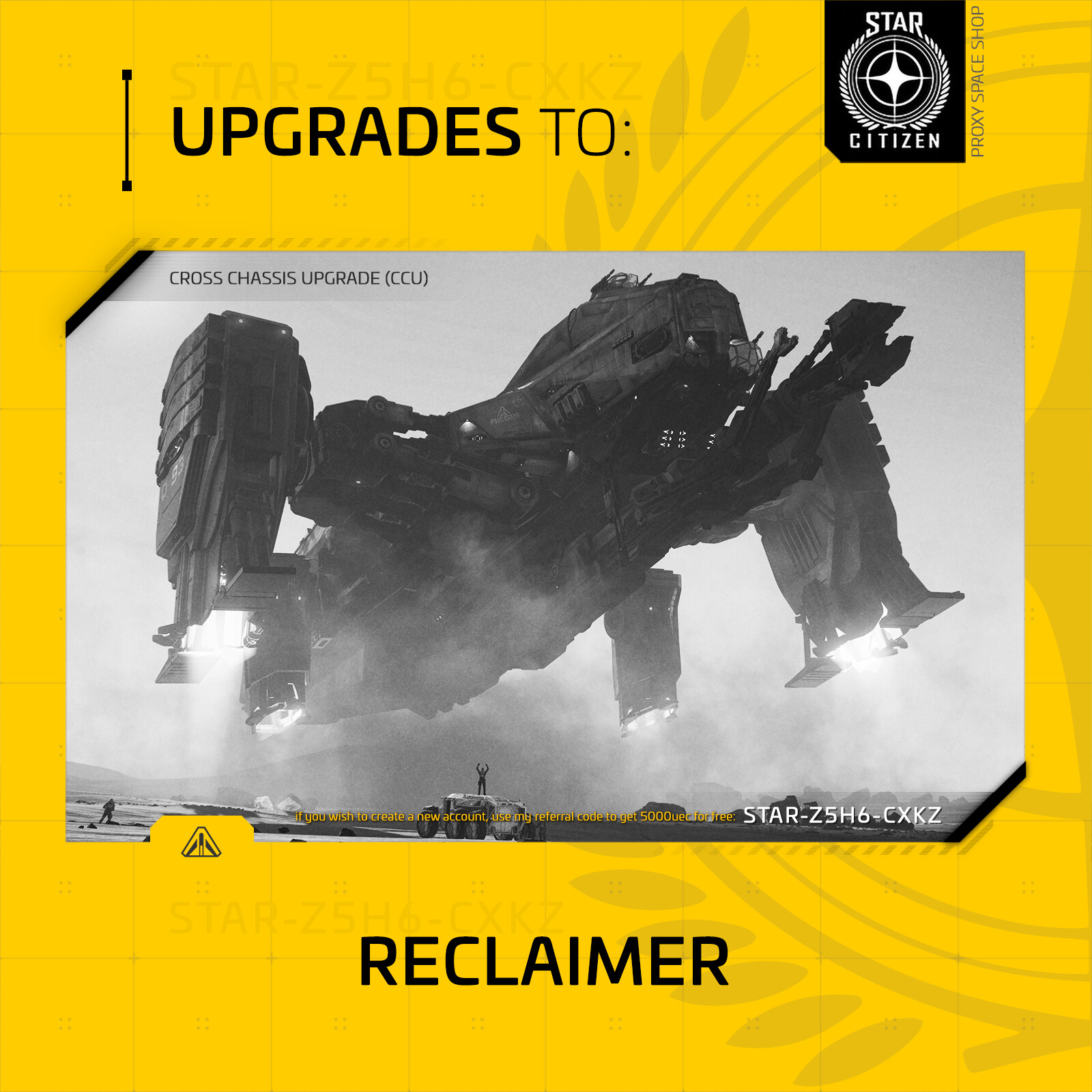 Star Citizen – AEGIS RECLAIMER – UPGRADE – (CCU)