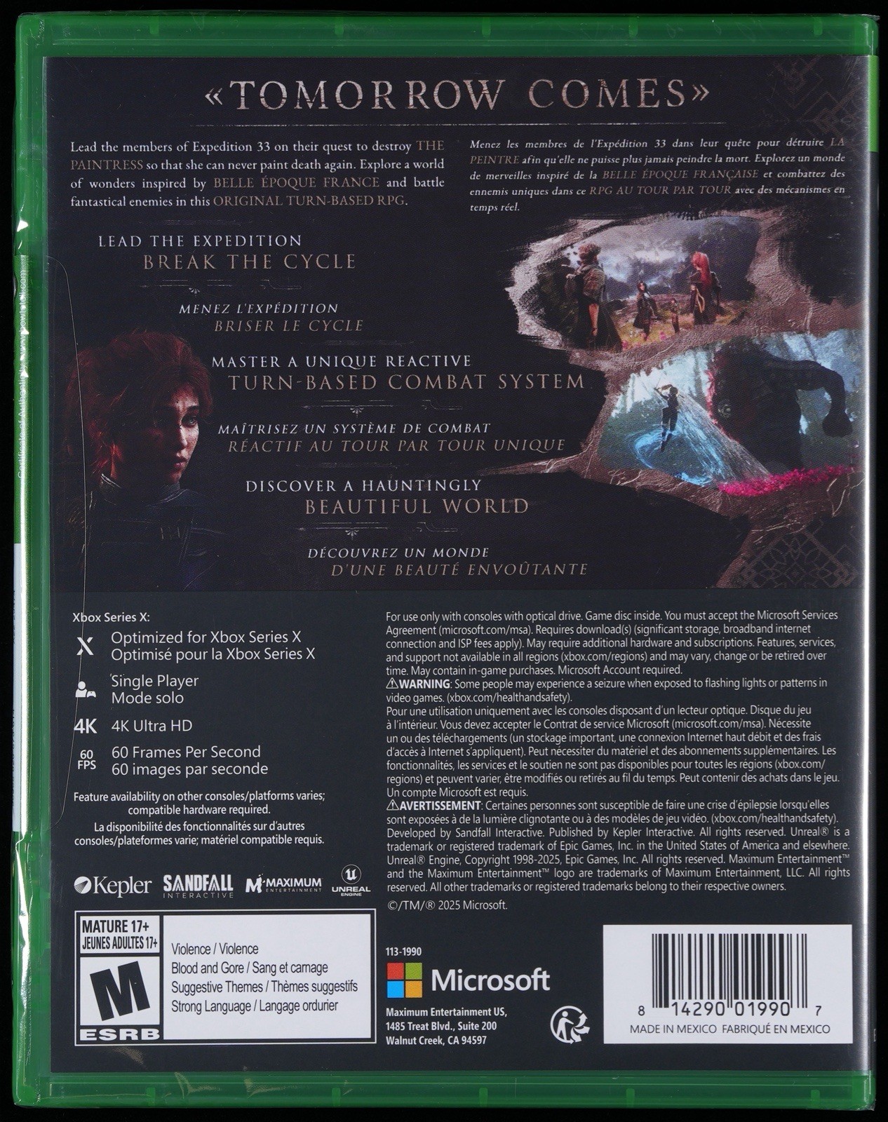 Expedition 33 PSA Graded 9.8 A++ Xbox