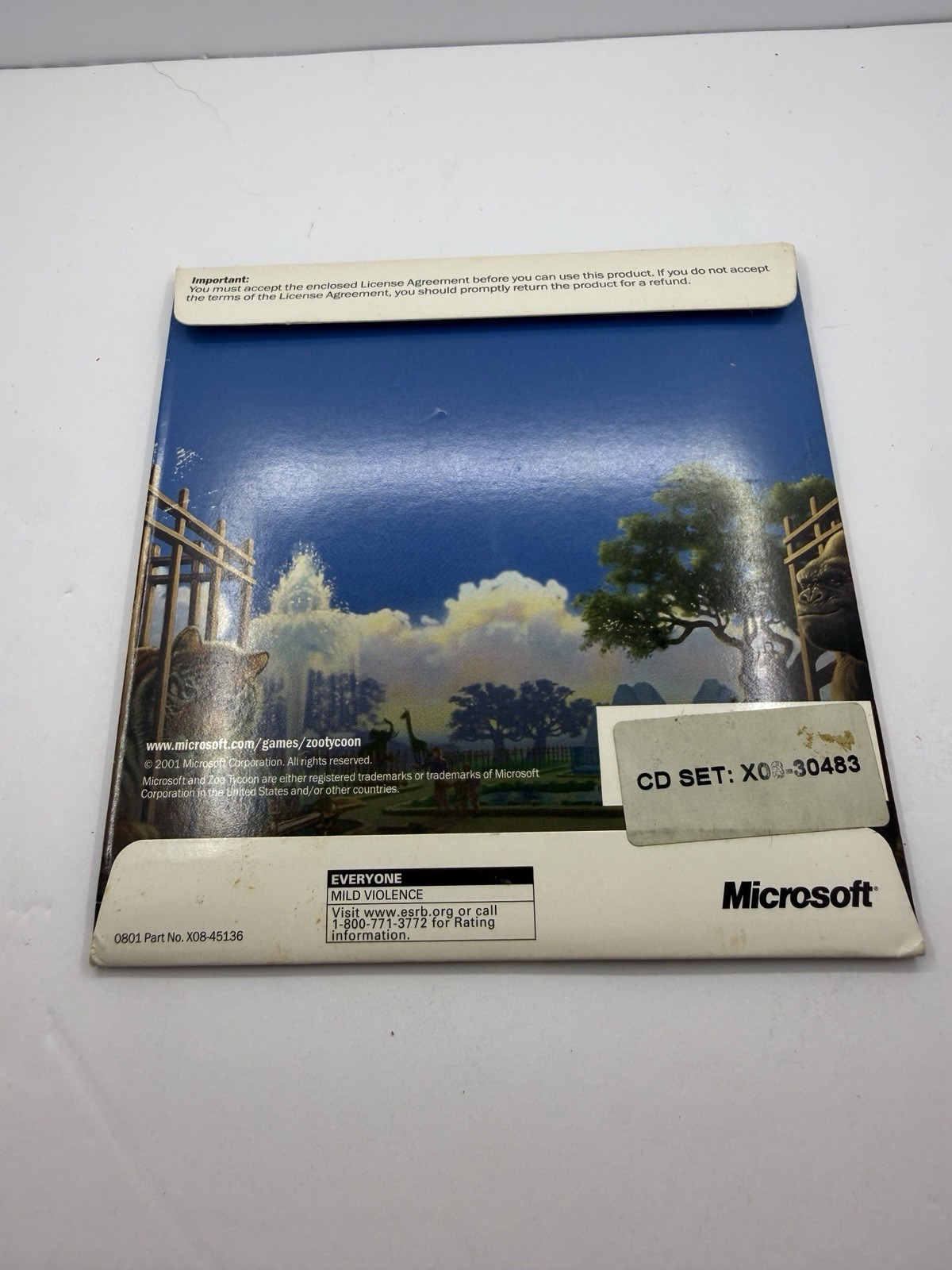Microsoft Zoo Tycoon PC Game – Used – Good Condition