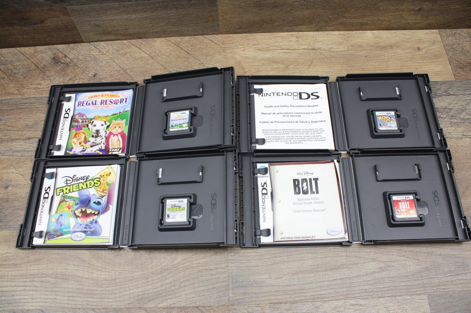 Lot of 4 DS Games, Disney Friends, Zoo Tycoon 2, Bolt & More. Tested Fast Ship