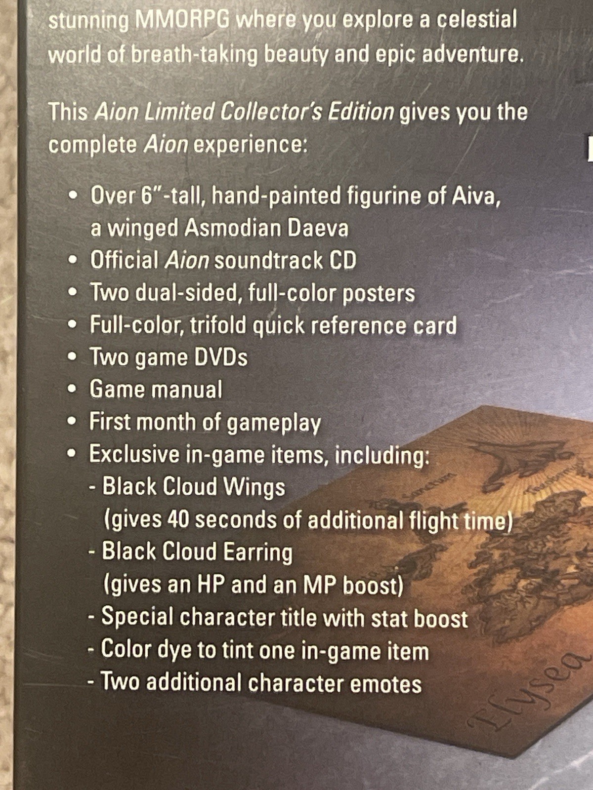 Aion Limited Collector Edition PC BIG BOX Complete w/ Figurine + Day One Receipt