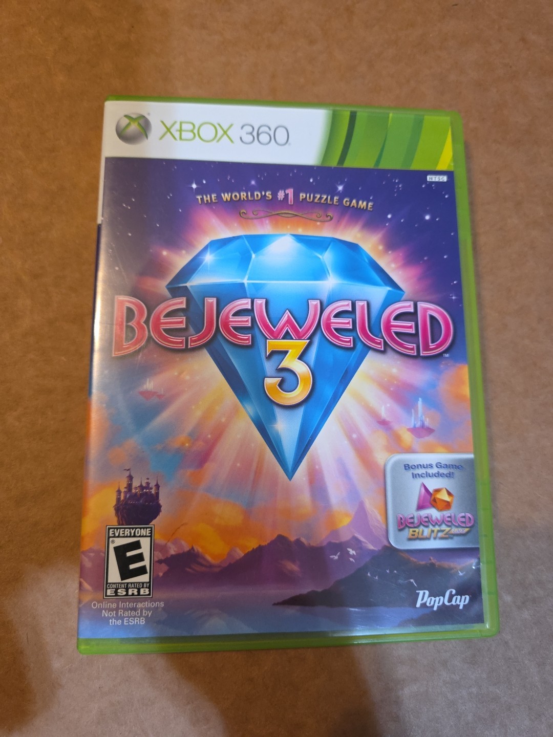 New Xbox 360 Bejeweled 3 Authentic Pop Cap Games 2011