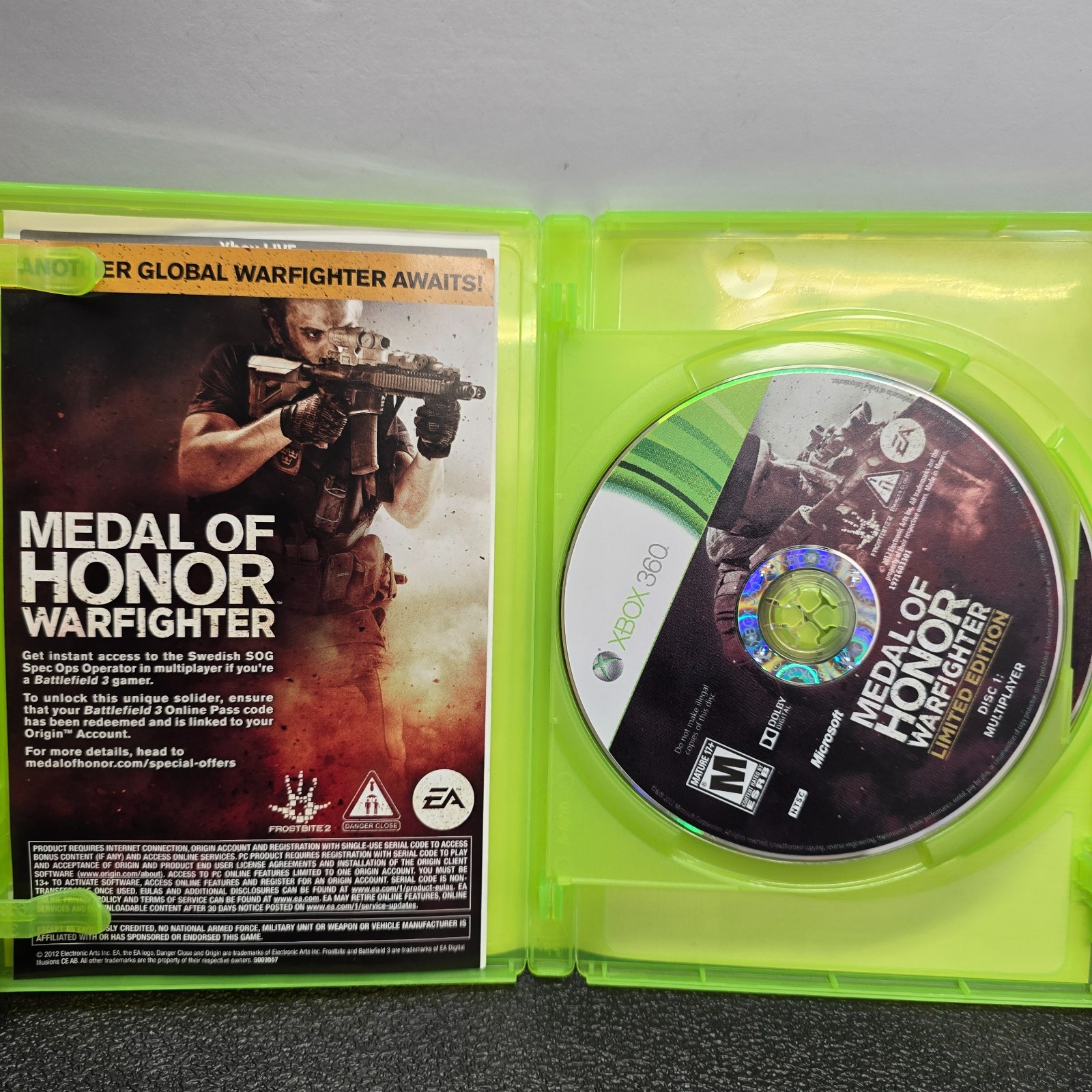 Medal of Honor: Warfighter — Limited Edition (Microsoft Xbox 360, 2012)