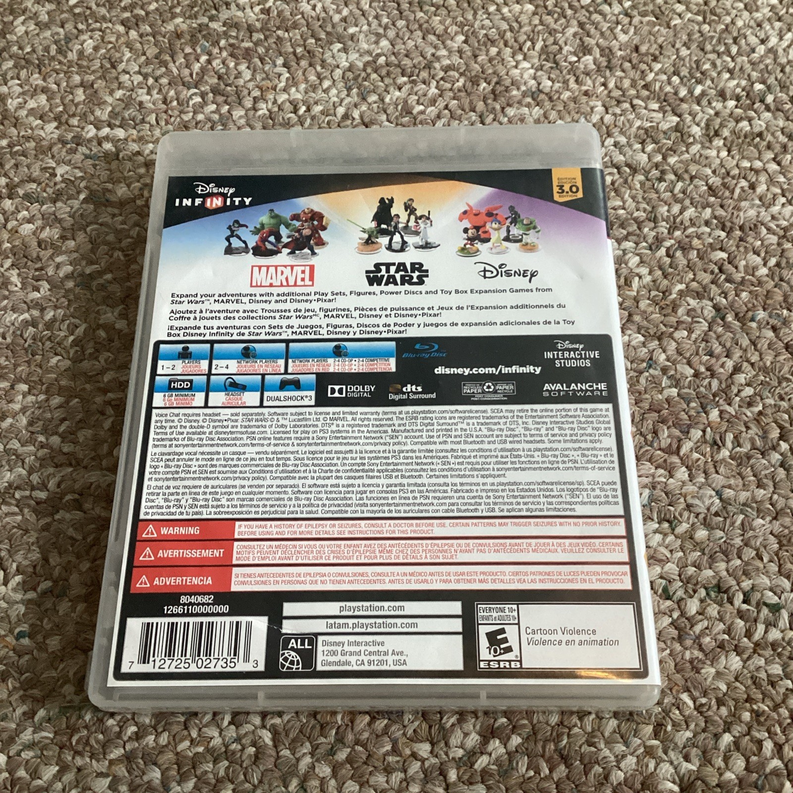 Disney Infinity (3.0 Edition) (Sony PlayStation 3, 2015)