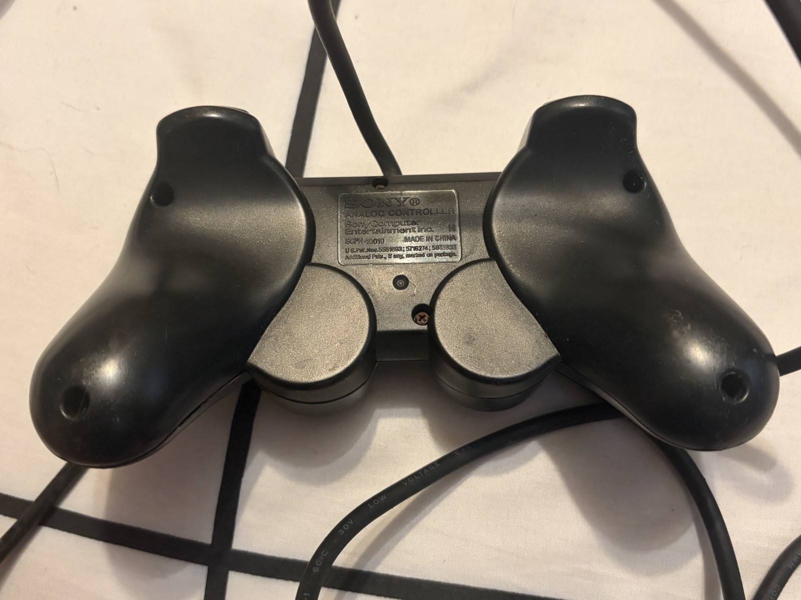 Sony PS2 BLACK Wired Controller OEM DualShock PlayStation 2 AUTHENTIC Untested