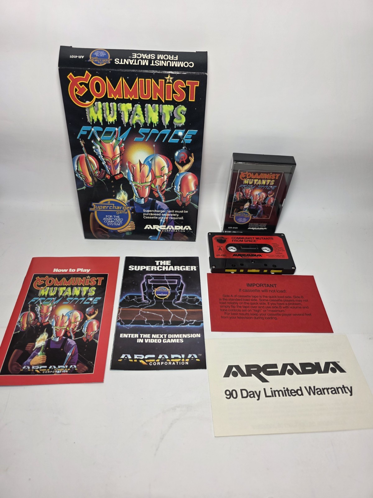 1-7 CIB MINTY Arcadia Starpath Supercharger Games Atari