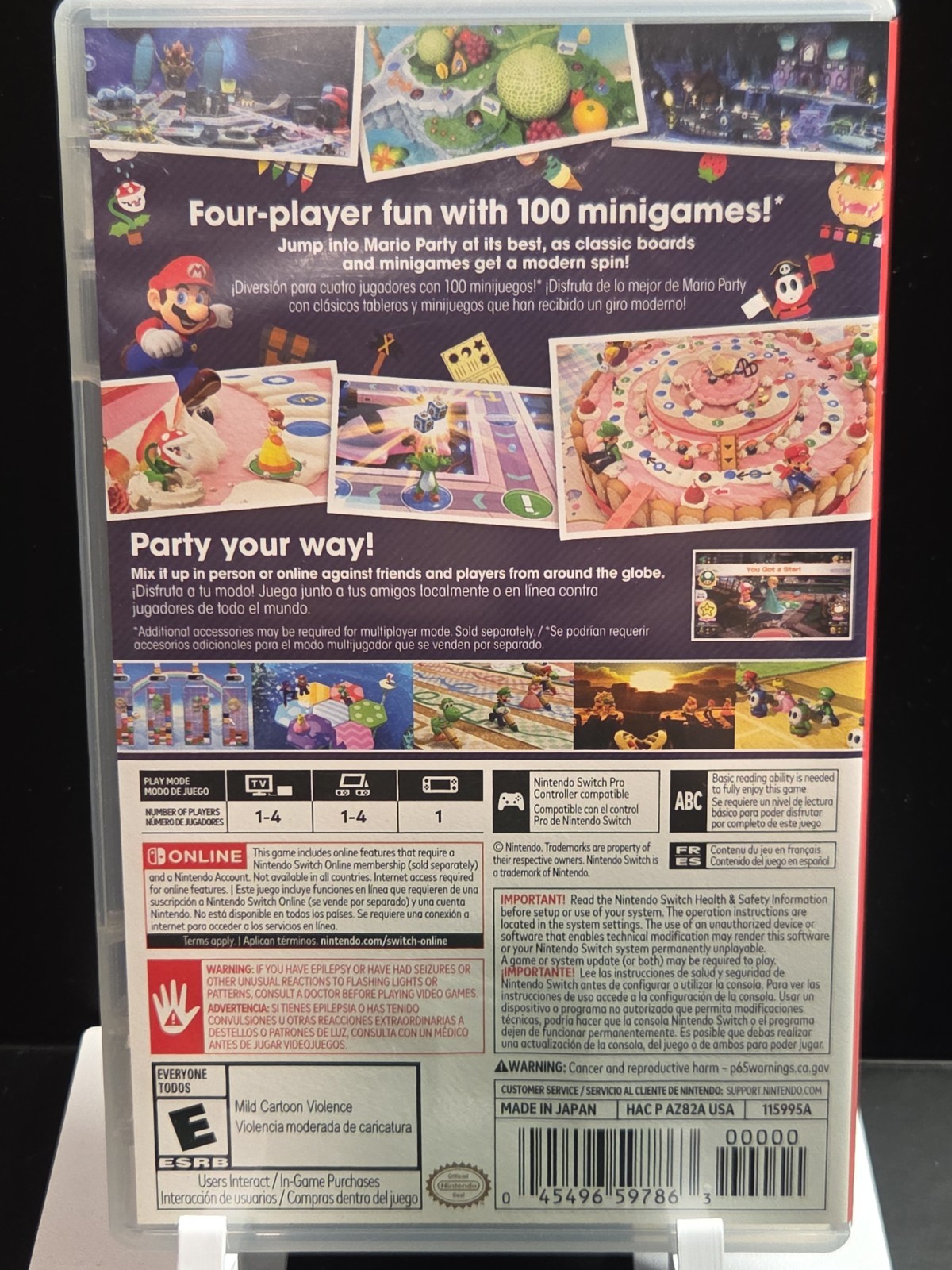Mario Party Superstars Nintendo Switch CIB Complete w/ Case Tested Authentic